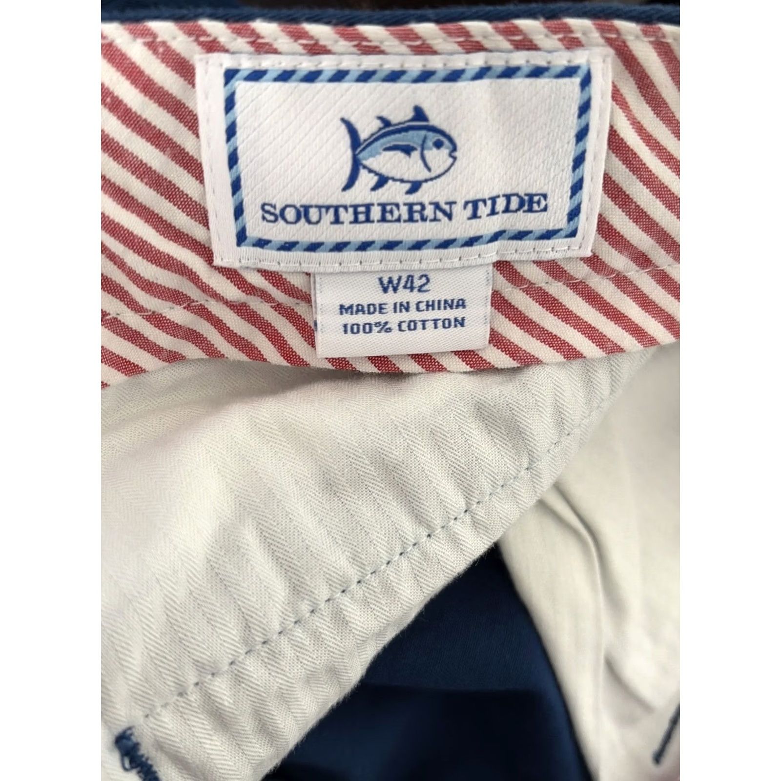 Southern Tide Southern Tide Shorts Mens Blue Chino 8” Stretch Stars Spangled America sz 42 Size US 42 / EU 58 - 4 Thumbnail