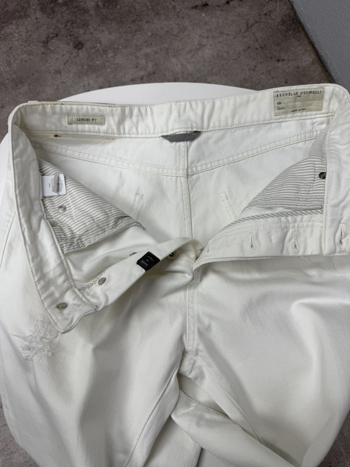 Brunello Cucinelli Vintage Brunello Cucinelli Jeans Distressed Ripped Italy Size US 33 - 8 Thumbnail