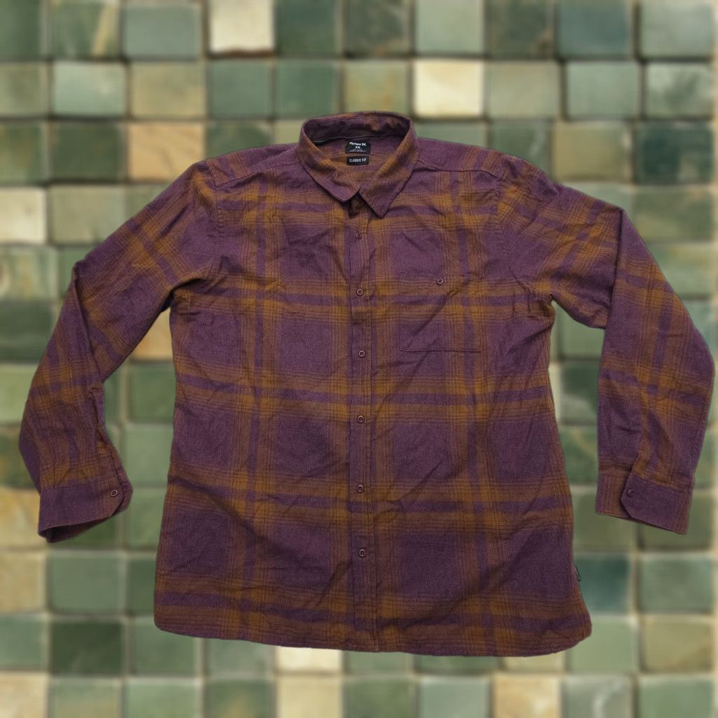 Hurley Hurley Long Sleeve Flannel Shirt Mens XXL Plaid Classic Fit Coastal Soft Size US XXL / EU 58 / 5 - 1 Thumbnail