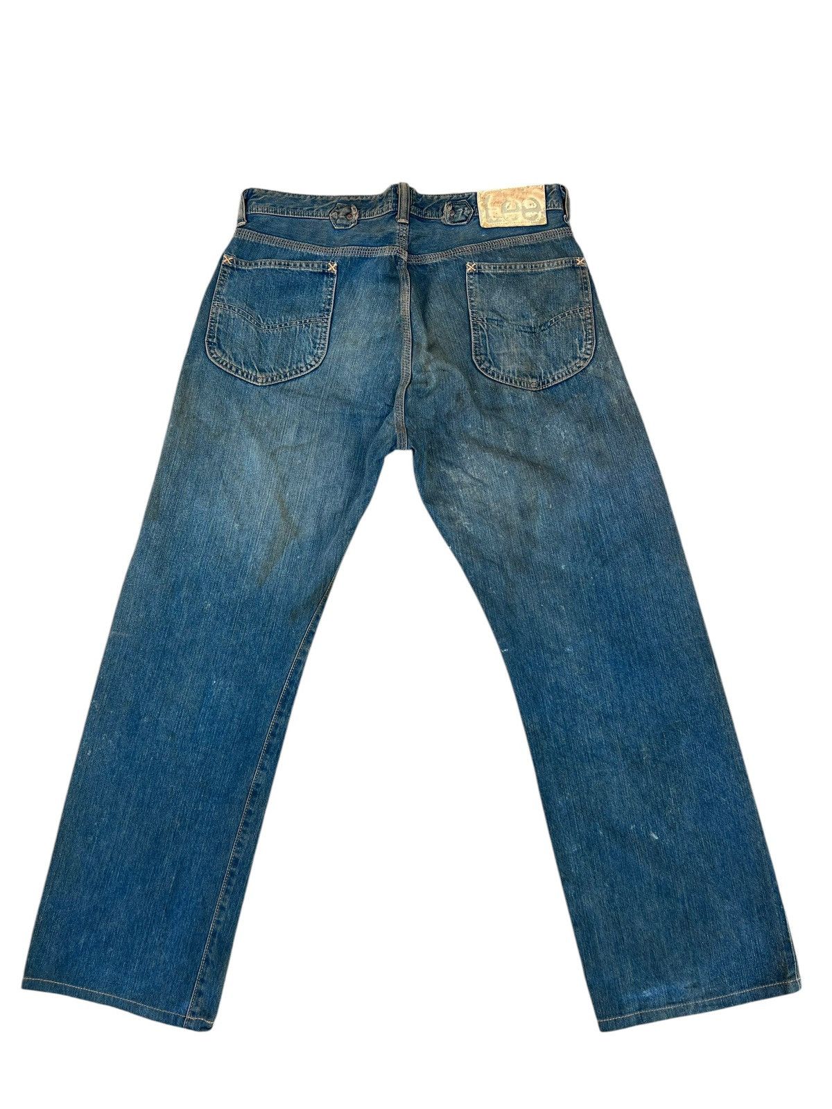 Lee Vintage 90s Lee Cowboy Mud Denim Selvedge Jeans Size US 33 - 15 Thumbnail