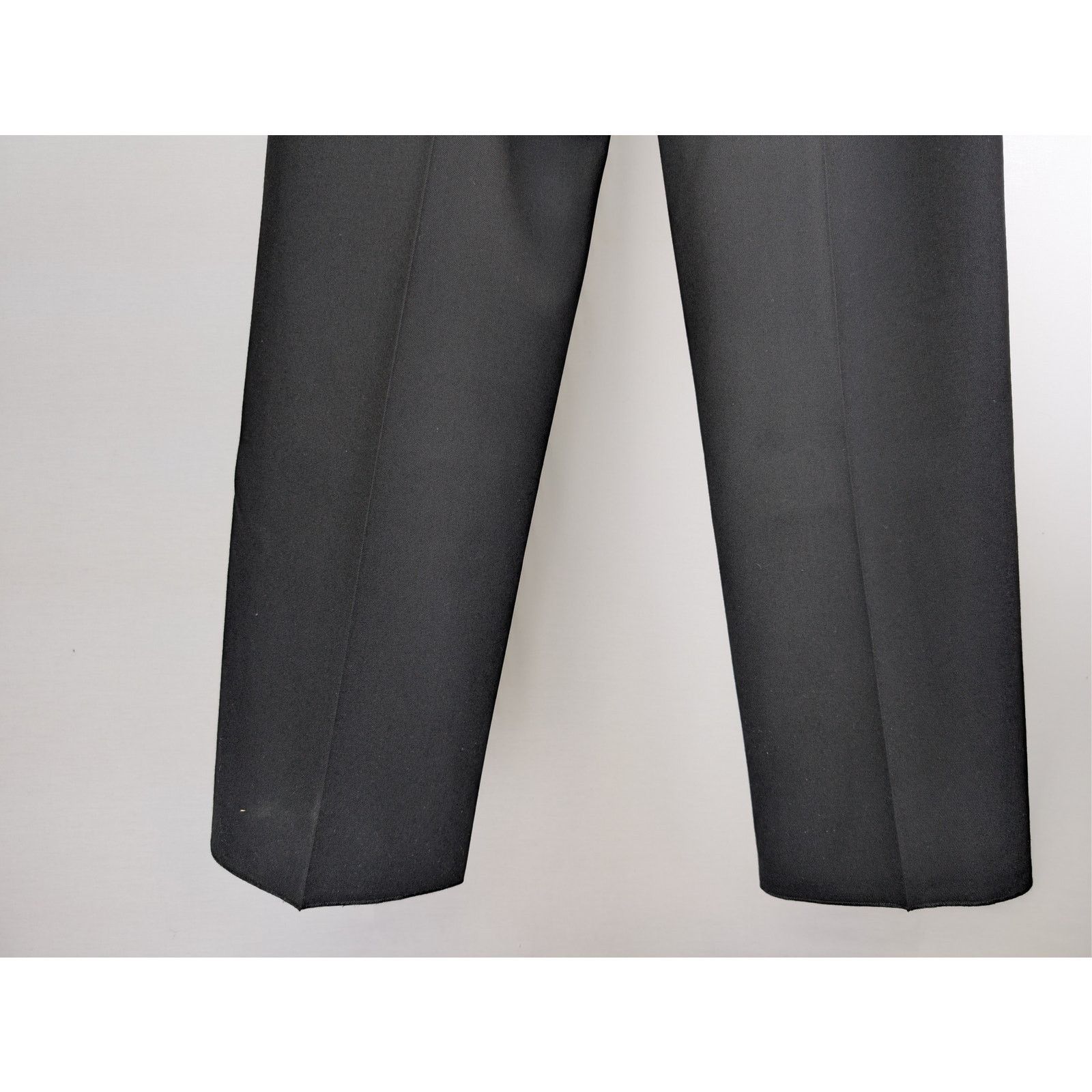 Balenciaga o1rshd1 Unisex Dry Wool Twill Tailored Pants in Black Size US 30 / EU 46 - 12 Thumbnail