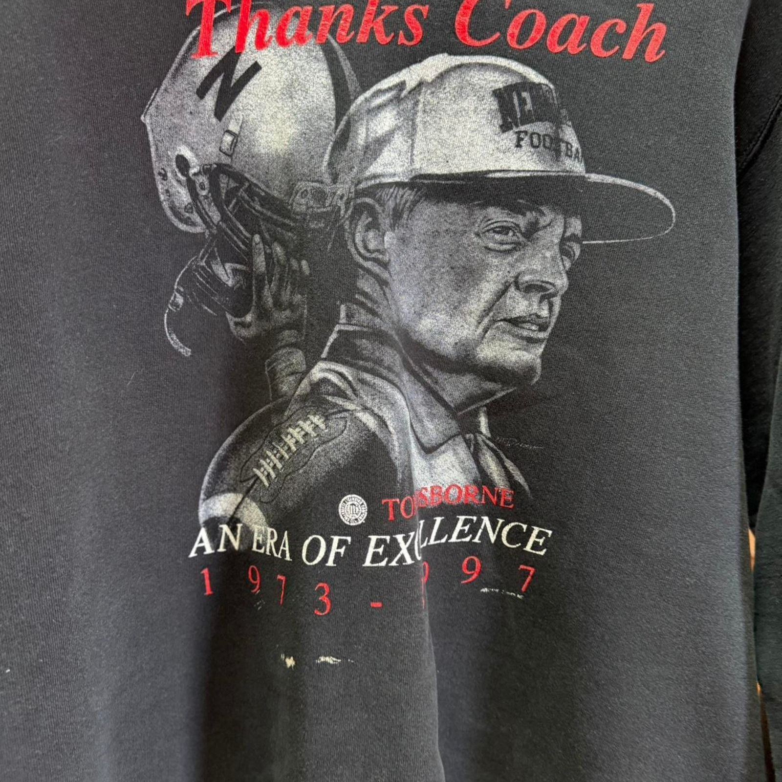 Vintage Vintage 90s Nebraska Huskers Thanks Coach Football Crewneck Size US XL / EU 56 / 4 - 3 Thumbnail