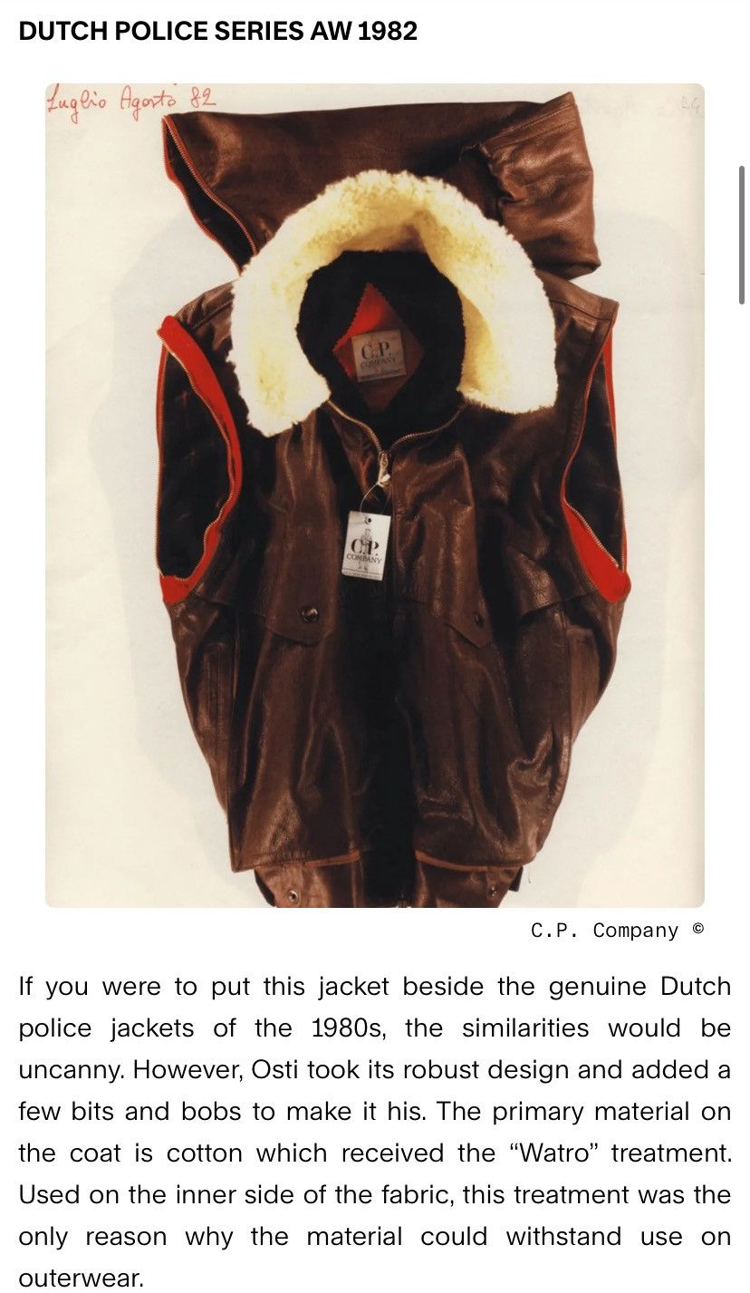 1982 Leather Jacket Massimo Osti Archive Vintage