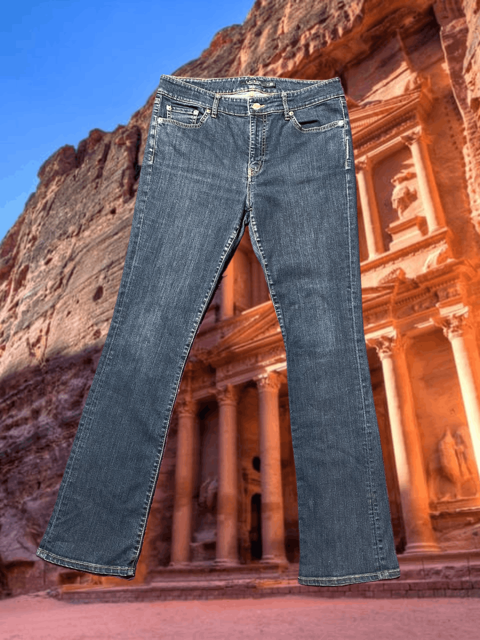 Lauren Ralph Lauren Vintage Distressed Thrashed jeans Y2K Lauren Ralph Lauren Size 30" / US 8 / IT 44 - 1 Thumbnail