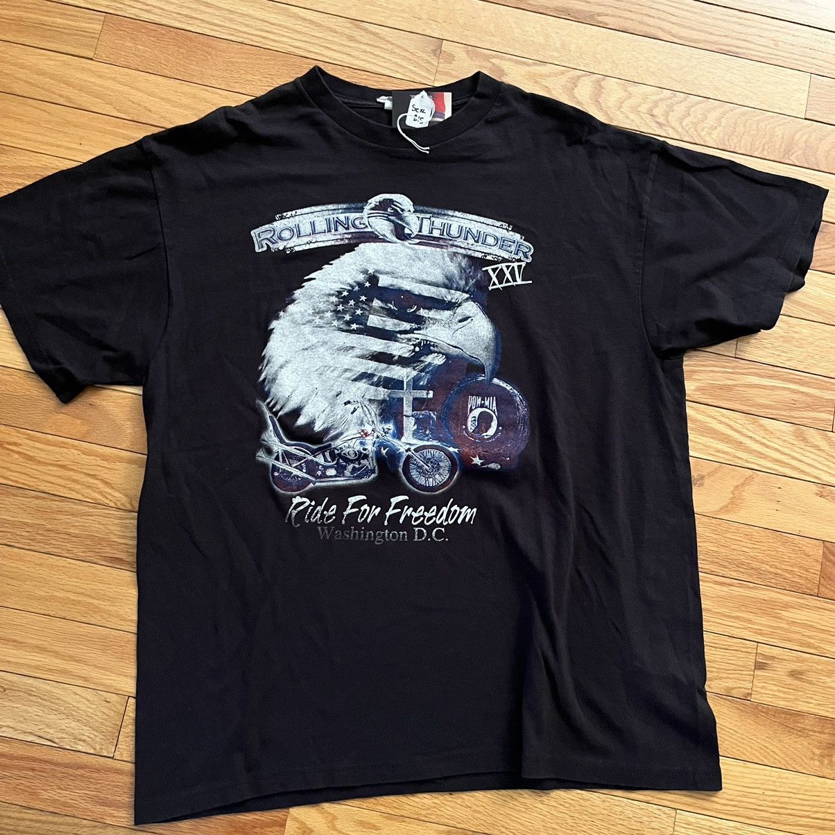 Harley Davidson × Vintage VTG Rolling Thunder XXV Tee Size US XL / EU 56 / 4 - 1 Thumbnail
