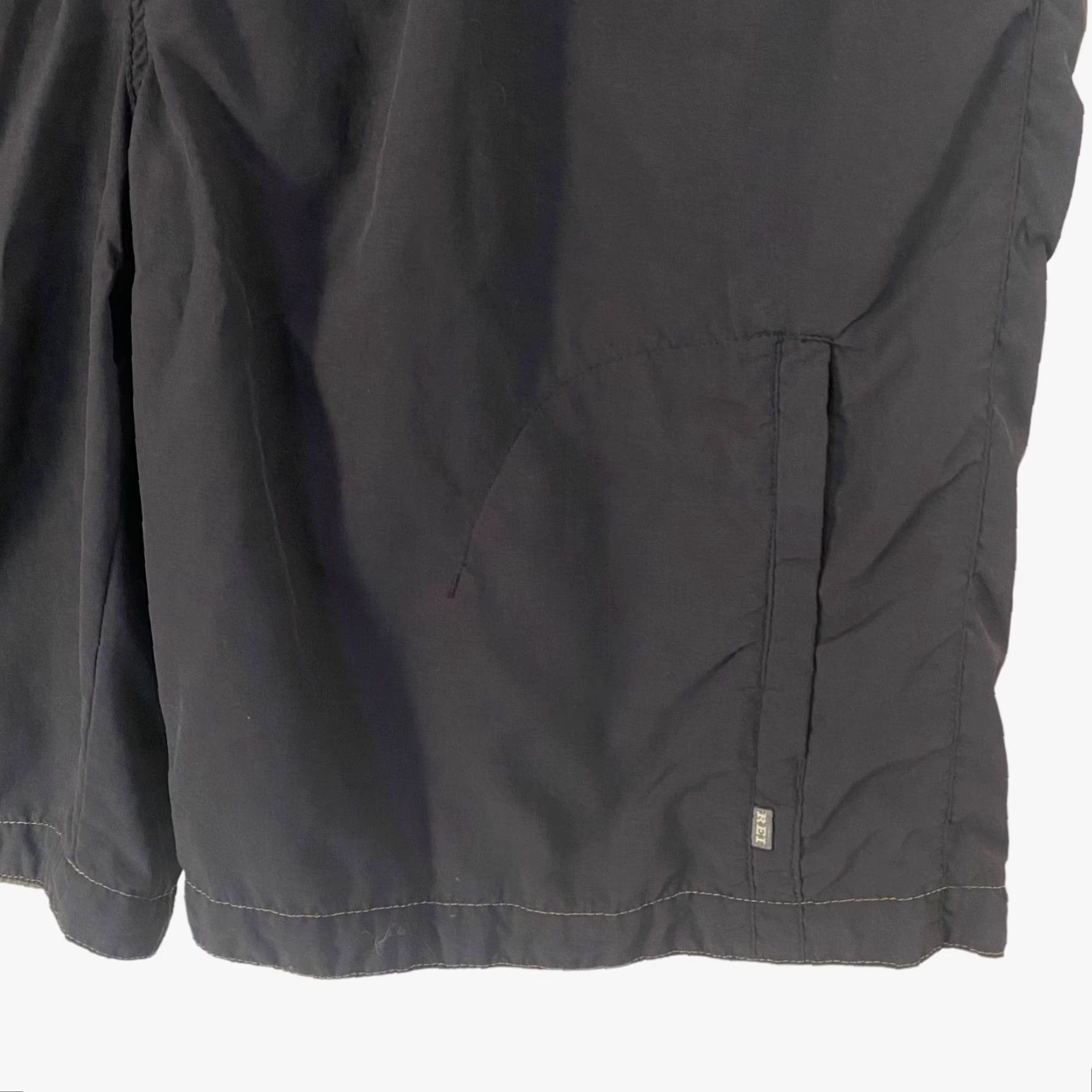 Vintage REI Cargo Hiking Shorts Mens 2XL Gray Nylon Belted Lined Pockets Rip Stop Utility Cargo Pro Size US 39 - 6 Thumbnail