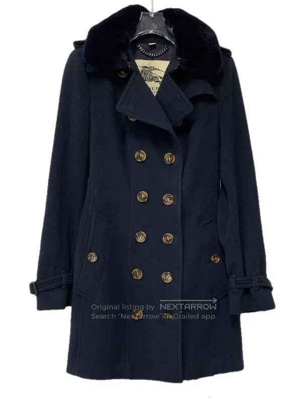 Burberry Burberry Black Wool Women's Coat. Size S / US 4 / IT 40 - 1 Thumbnail