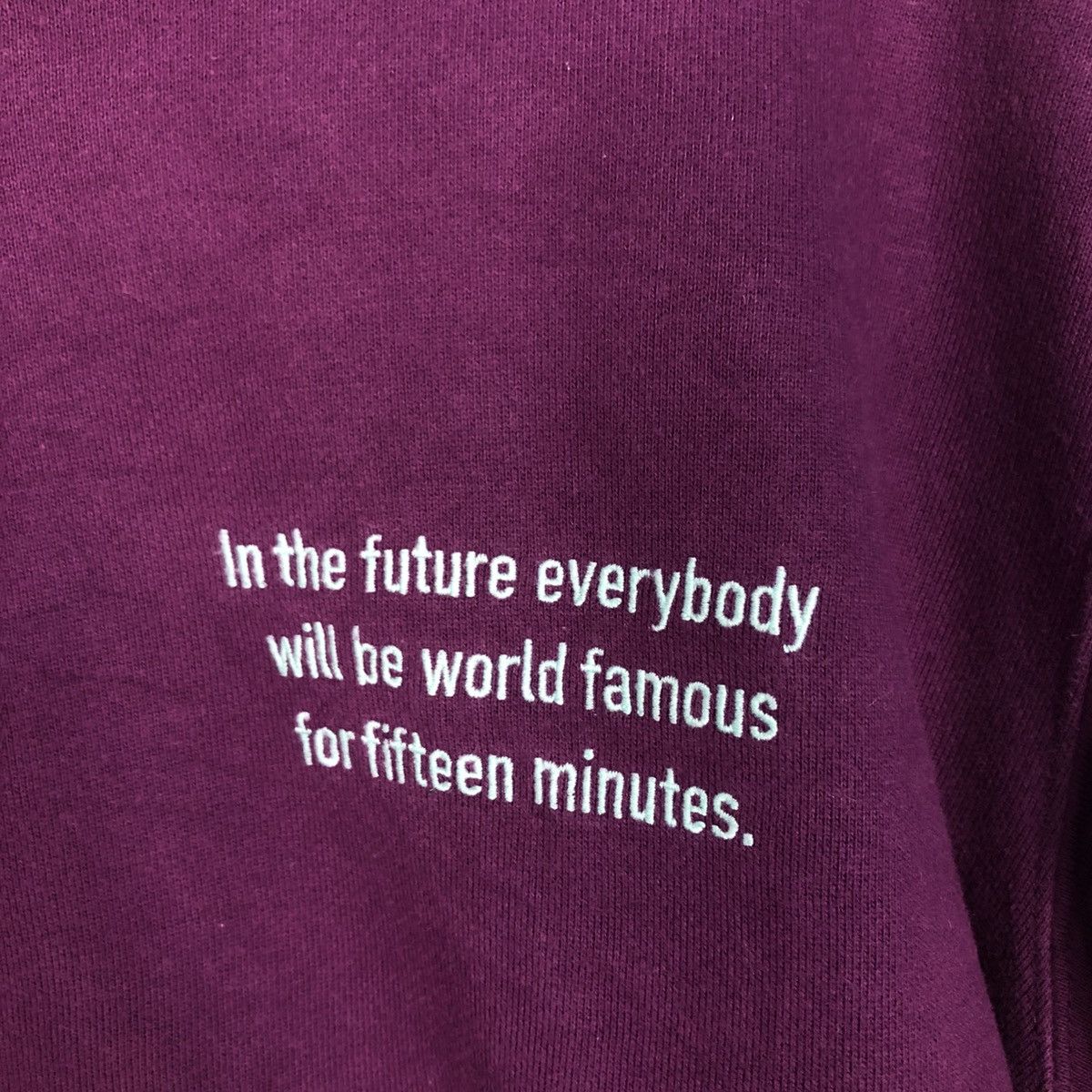 Andy Warhol 📌Vintage Sweatshirt Andy Warhol Big Logo Size US XL / EU 56 / 4 - 14 Thumbnail