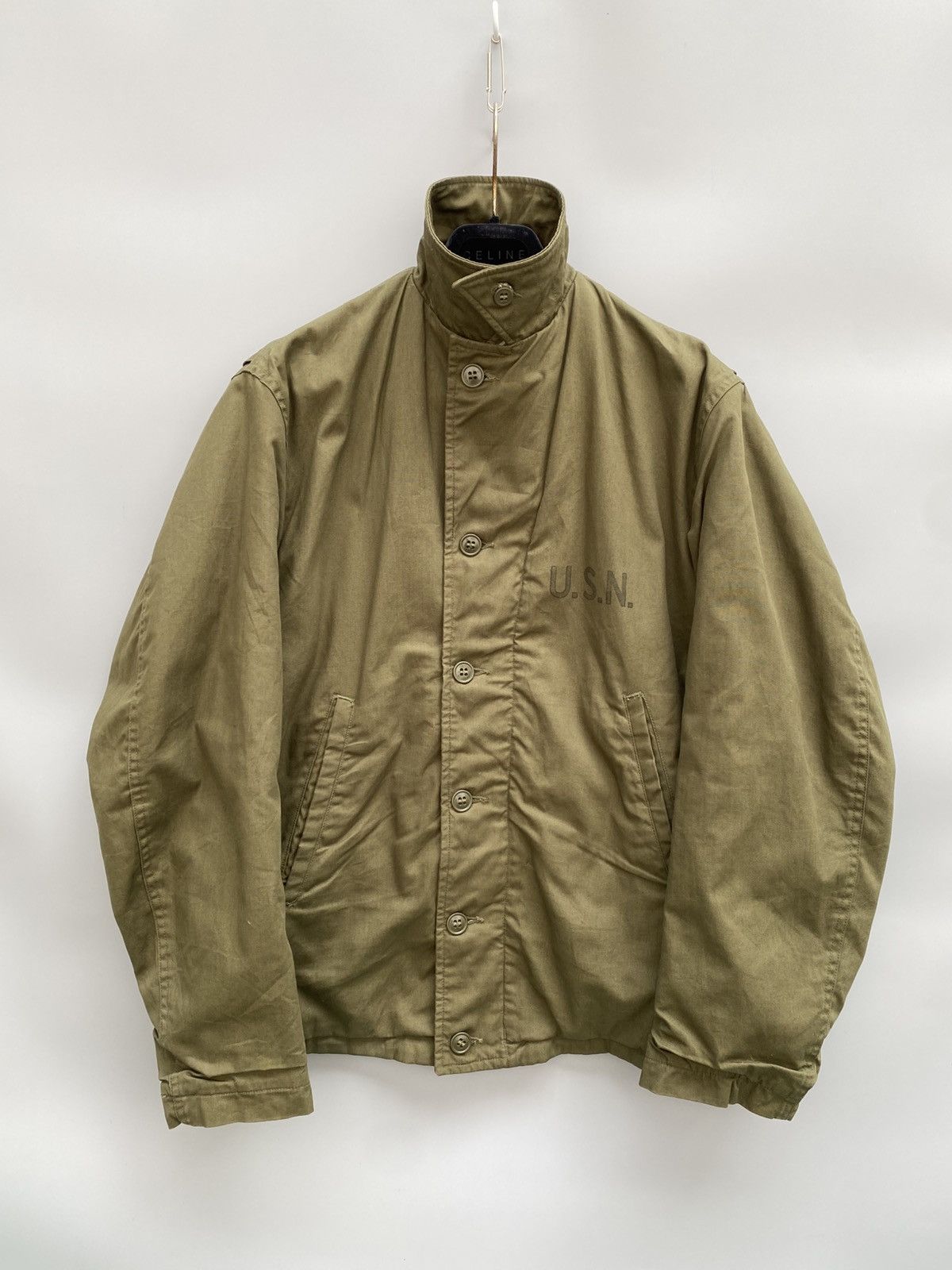 Vintage USN 1944 Field Jacket WW2 N-4 Deck Jacket Size US M / EU 48-50 / 2 - 2 Thumbnail