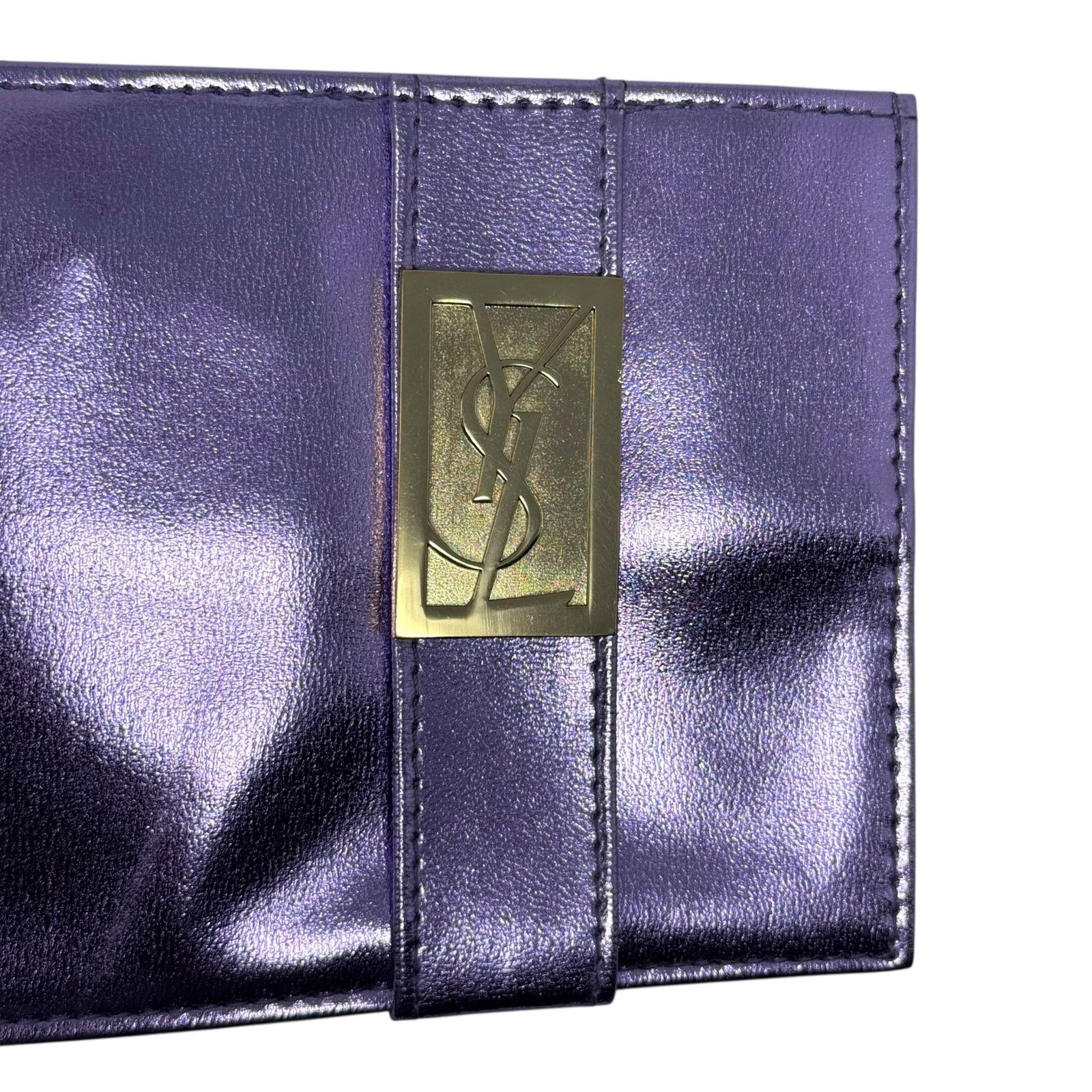 Saint Laurent Paris YSL Beaute Purple Long Wallet Size ONE SIZE - 6 Thumbnail