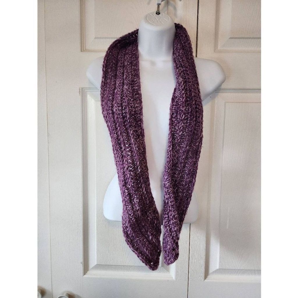 Other Hand Made Purple Scarf 50" Long Size ONE SIZE - 1 Preview