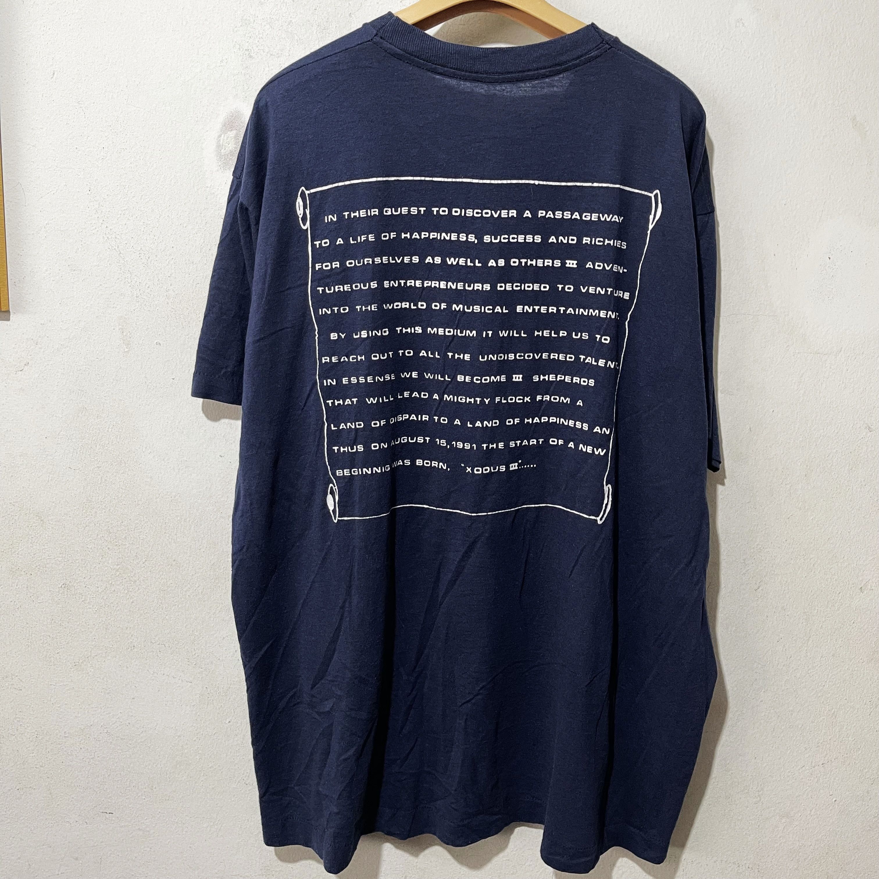 Band Tees × Vintage Vintage 90s Xodus Records Shirt Size US XL / EU 56 / 4 - 3 Thumbnail