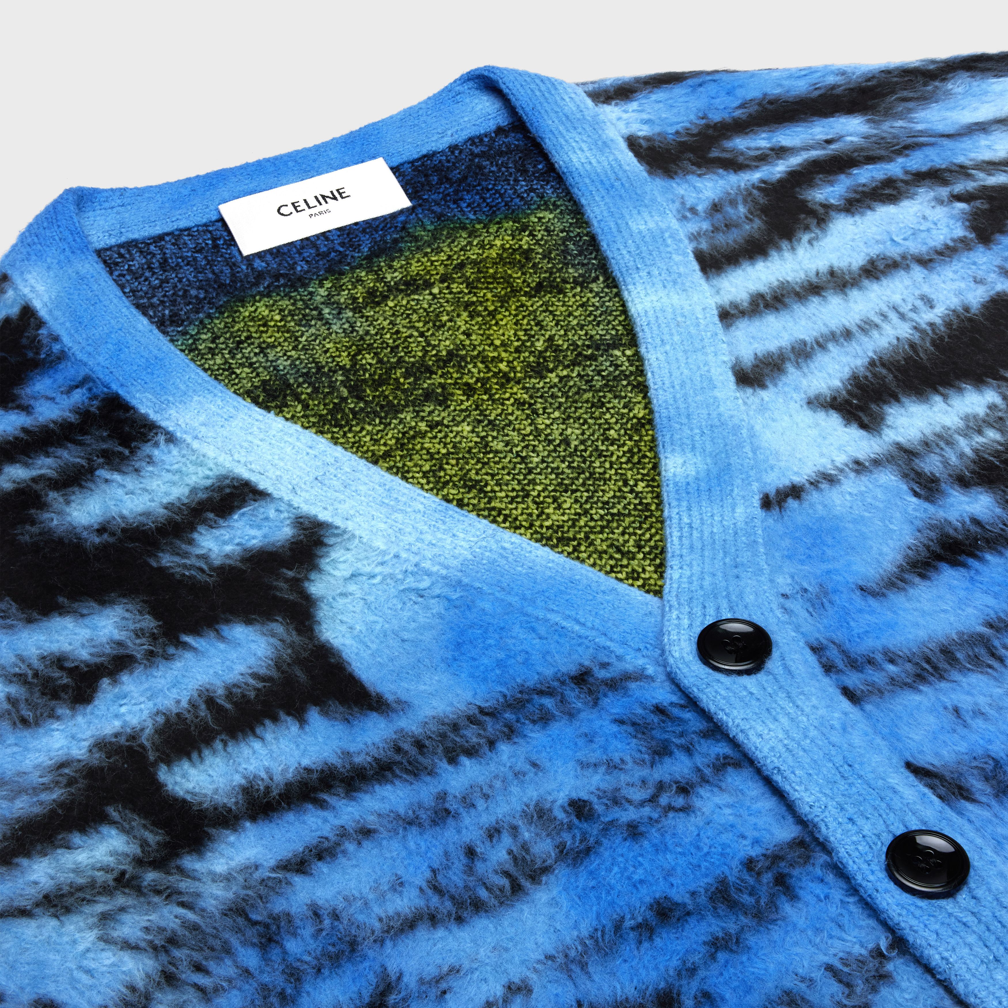 Celine o1bcso1str1124 Cotton Sunset Cardigan in Multicolor Size US L / EU 52-54 / 3 - 3 Thumbnail