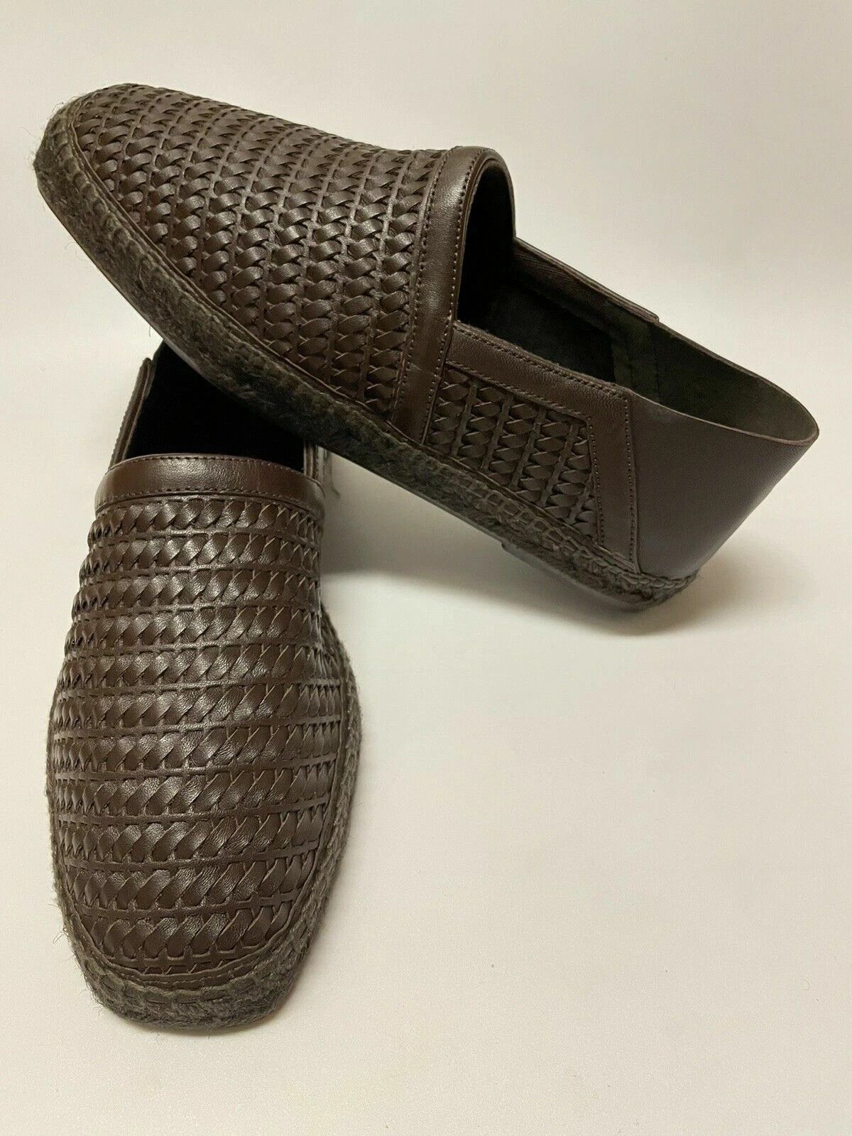 Tom Ford Barnes BRAIDED SUEDE Woven Leather Espadrille Brown Size US 7 / EU 40 - 6 Thumbnail