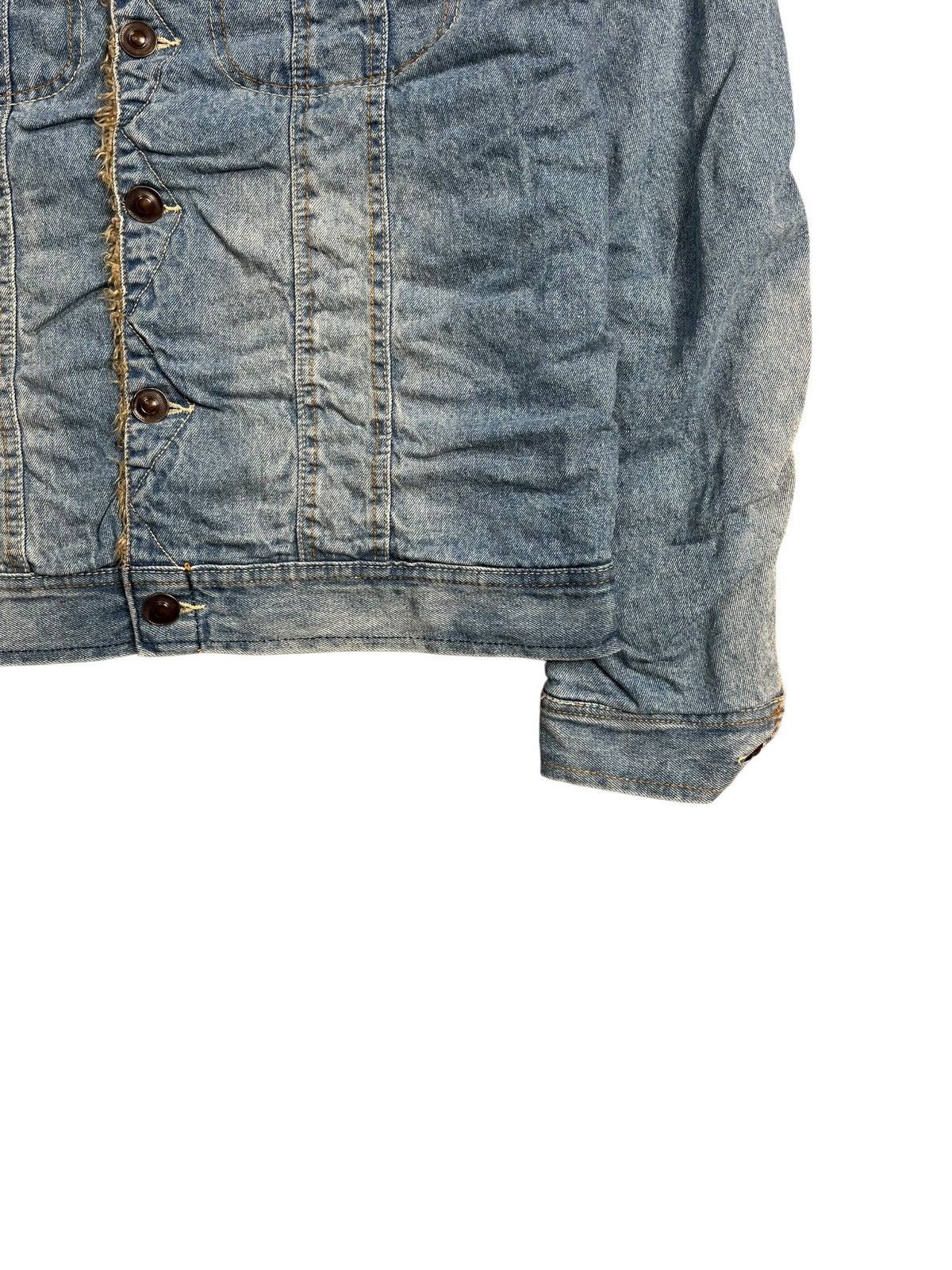 If Six Was Nine 2000s GOA - Lightwashed Sherpa Liner Denim Jacket Size US M / EU 48-50 / 2 - 4 Thumbnail
