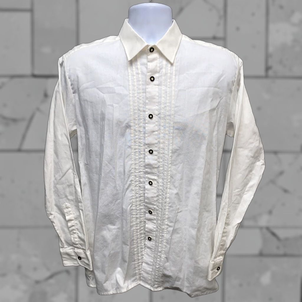 Vintage Hammerschmid Mens Long Sleeve Cotton Button-Down Shirt Size 40/M White Size US M / EU 48-50 / 2 - 1 Thumbnail