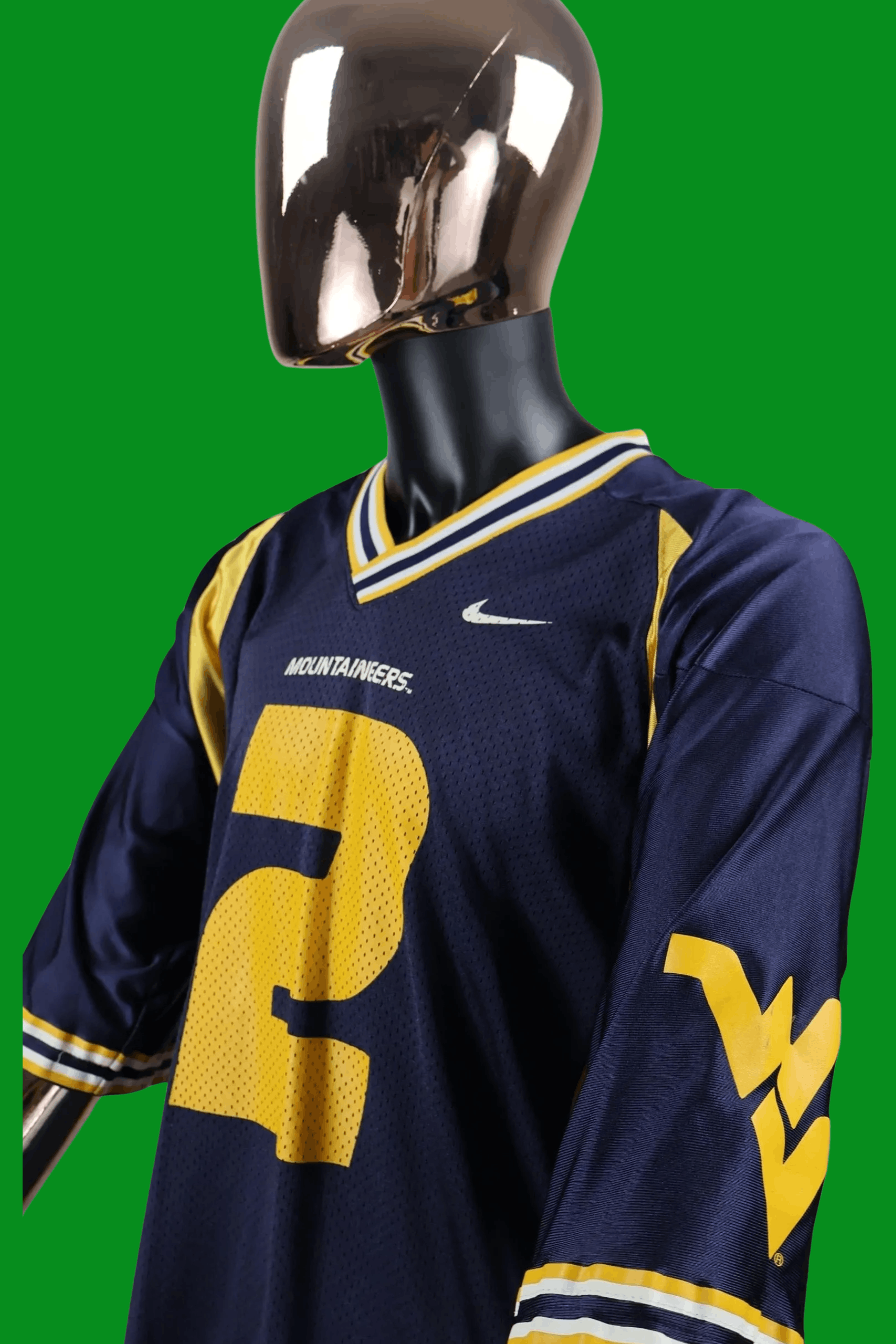 Nike Nike WV University Blue #2 Throwback NCAA Football Jersey Size US XL / EU 56 / 4 - 2 Thumbnail