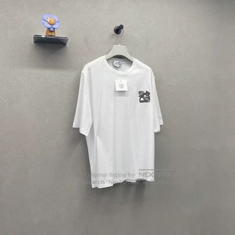 Hermes Hermes Short-sleeve T-shirt, SS24 pattern applique design Size US M / EU 48-50 / 2 - 3 Thumbnail