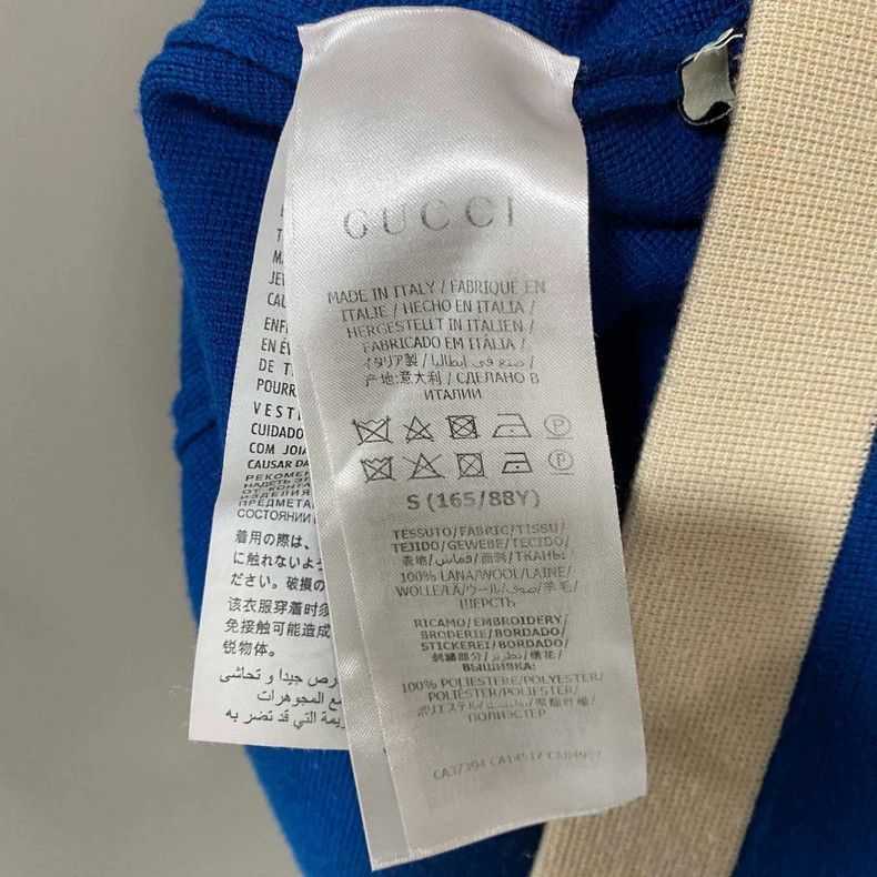 Gucci Blue Knit Dress with Logo Pocket-2505 Size S / US 4 / IT 40 - 6 Thumbnail
