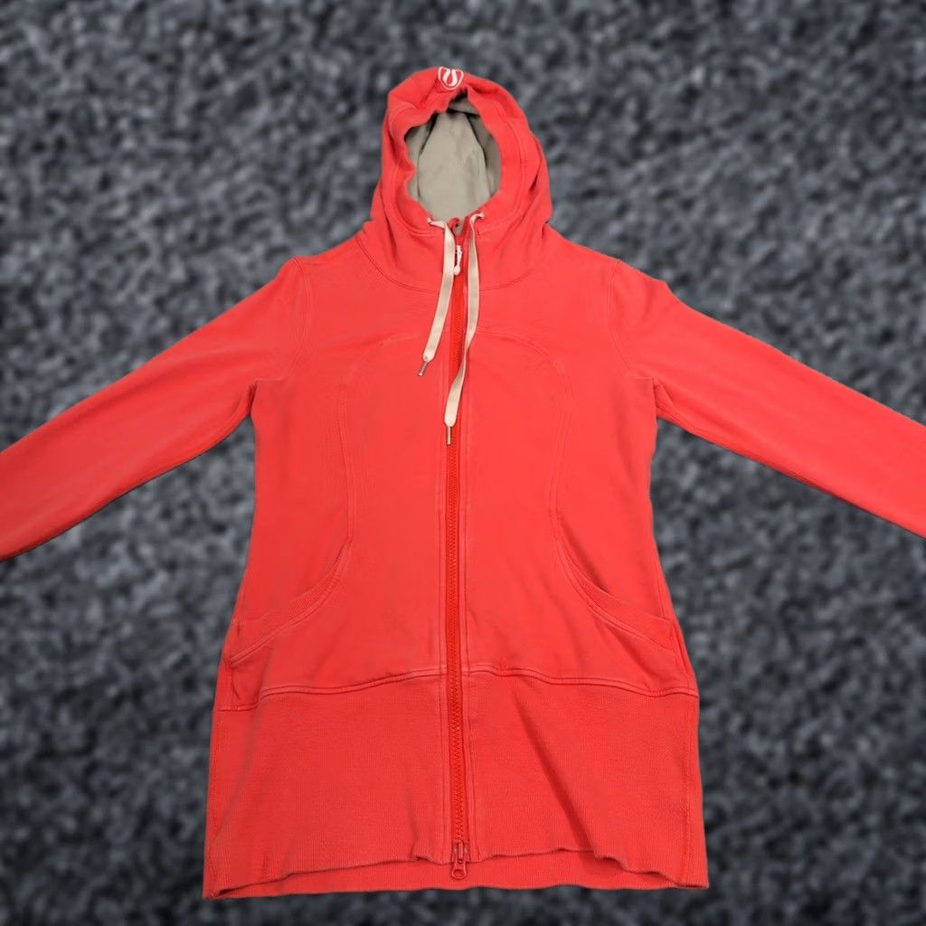 Lululemon Lululemon Scuba Hoodie Womens 12 Pink Full Zip Longline Activewear Sweatshirt Size XL / US 12-14 / IT 48-50 - 1 Thumbnail