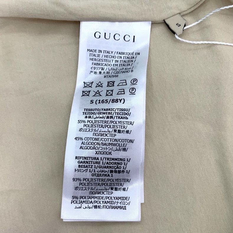 Gucci Color block logo printed striped long-sleeved zipper