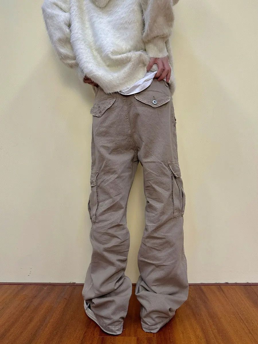 Japanese Brand × Jean Gray Cargo Stacked Pants Size US 32 / EU 48 - 2 Thumbnail