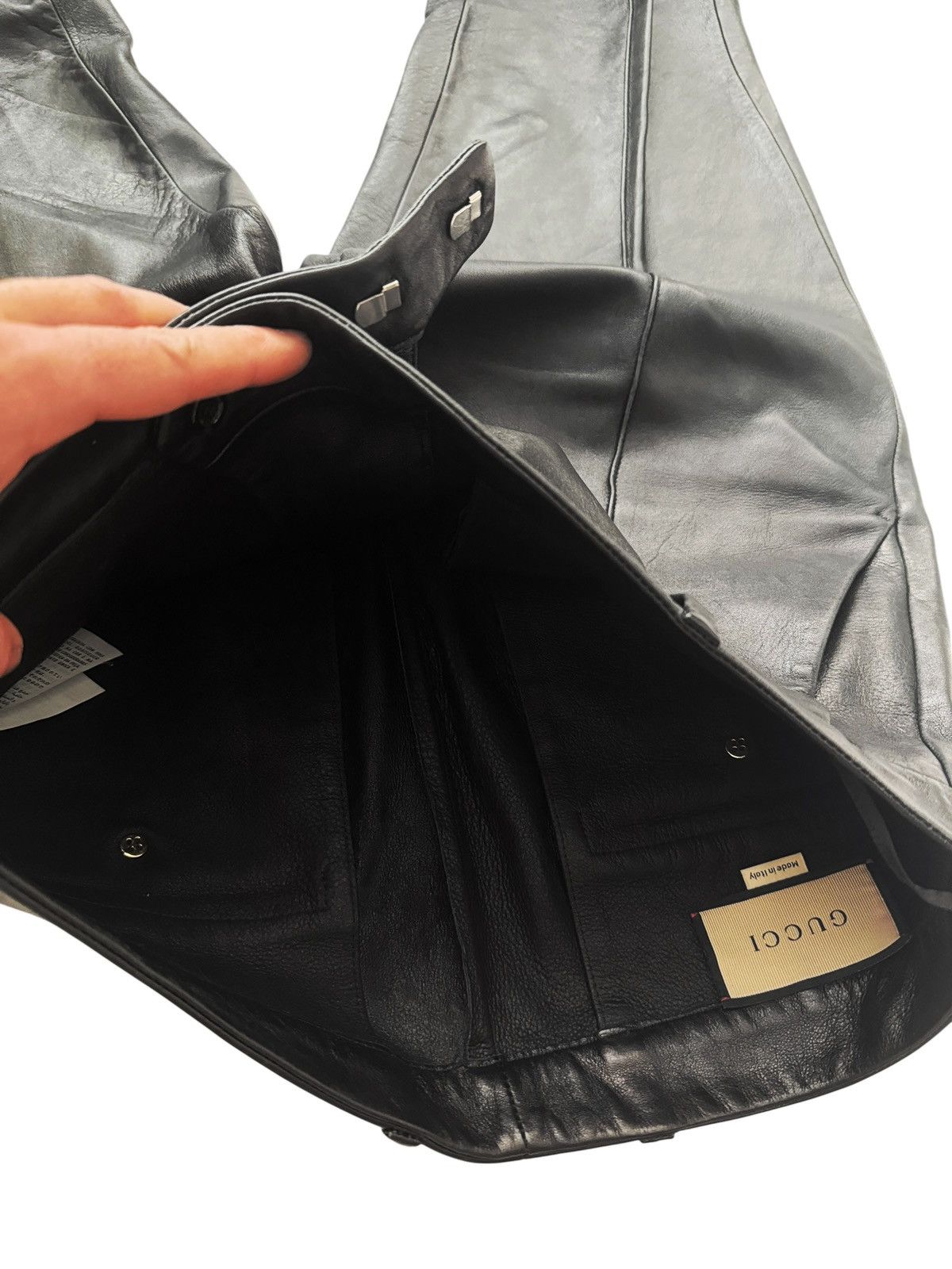 Gucci Lambskin Pleated Leather Trousee Pants Size US 32 / EU 48 - 7 Thumbnail