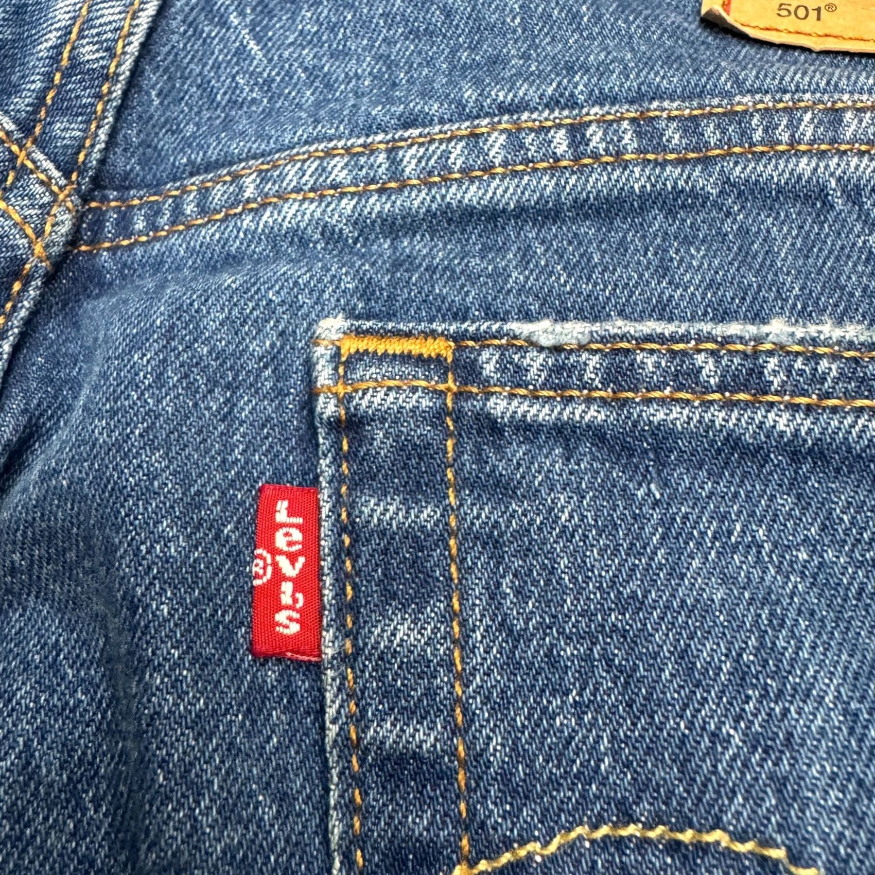 Levi's Levi's 501 Jeans Womens Regular Straight Denim Blue High Rise 28x26 Vintage No Size 42" / US 20 - 6 Thumbnail