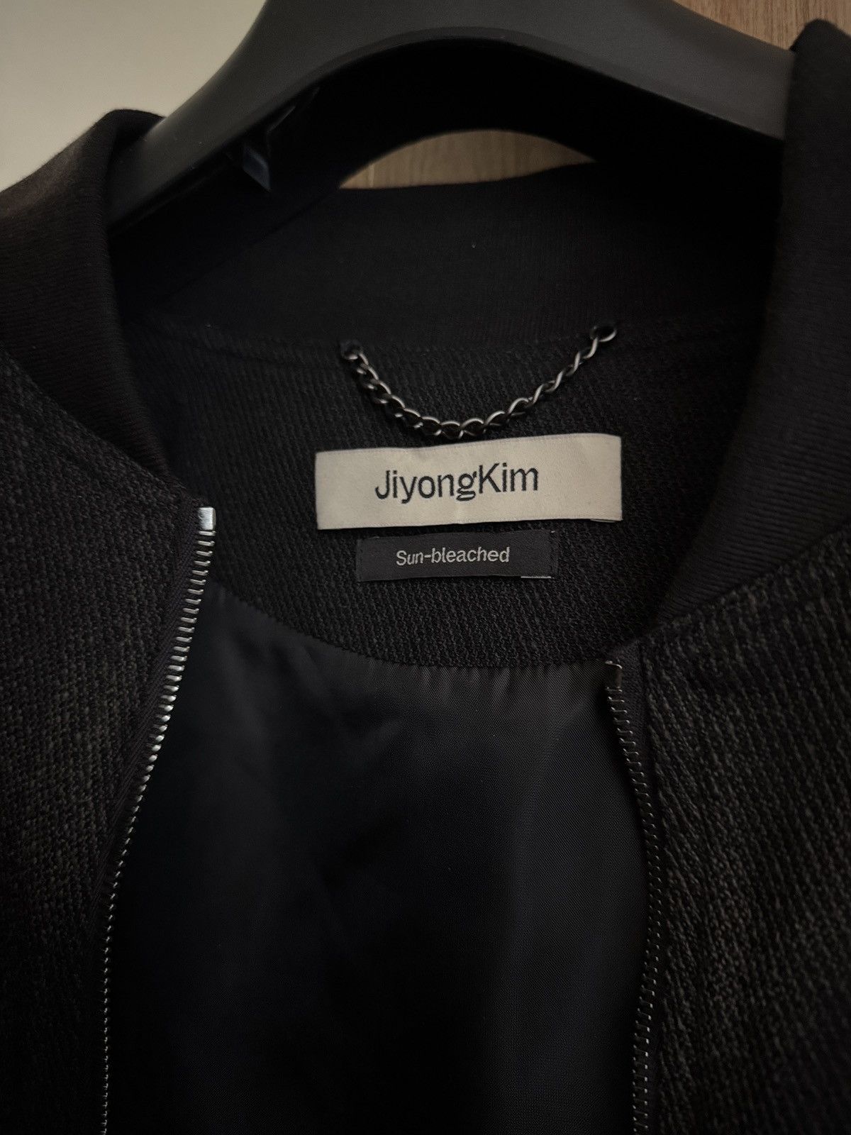 JiyongKim Jiyongkim 25AW Tweed Bomber Black Size US L / EU 52-54 / 3 - 7 Thumbnail