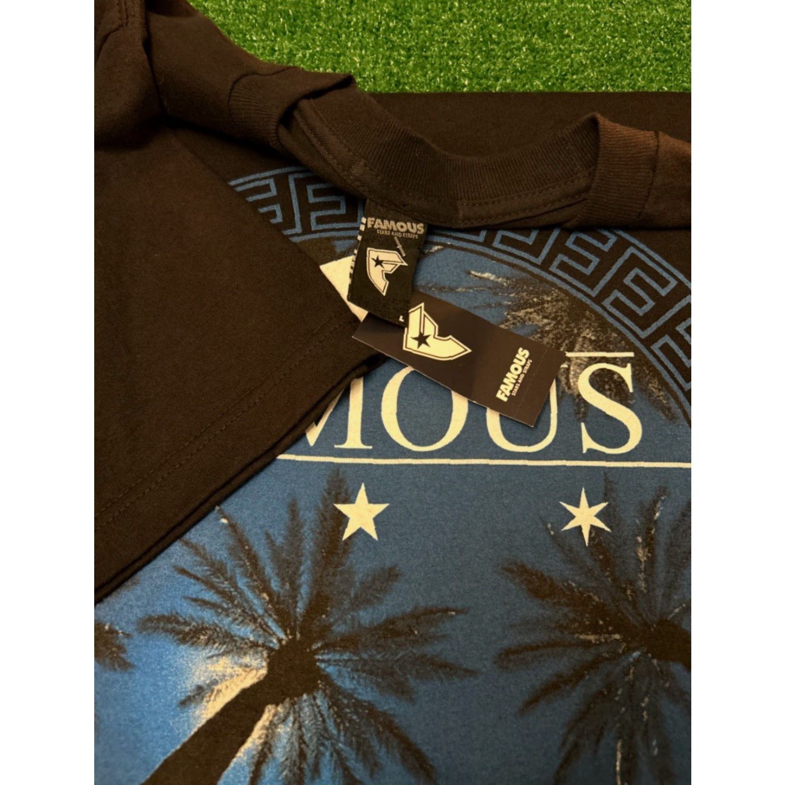 Vintage VINTAGE Famous Stars & Straps Palm Tree Logo Shirt L NWT Travis Barker Mens T-Shirt Black Short Sleeve Size US L / EU 52-54 / 3 - 2 Thumbnail