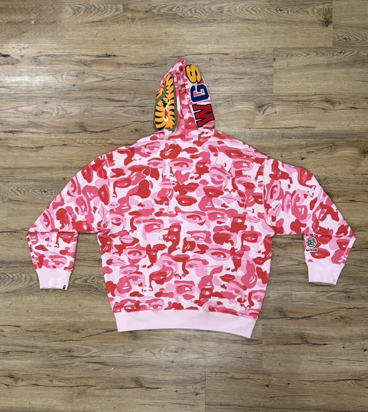 Bape BAPE x KidSuper Full Zip Shark Hoodie – Pink Camo Size US XXL / EU 58 / 5 - 2 Thumbnail