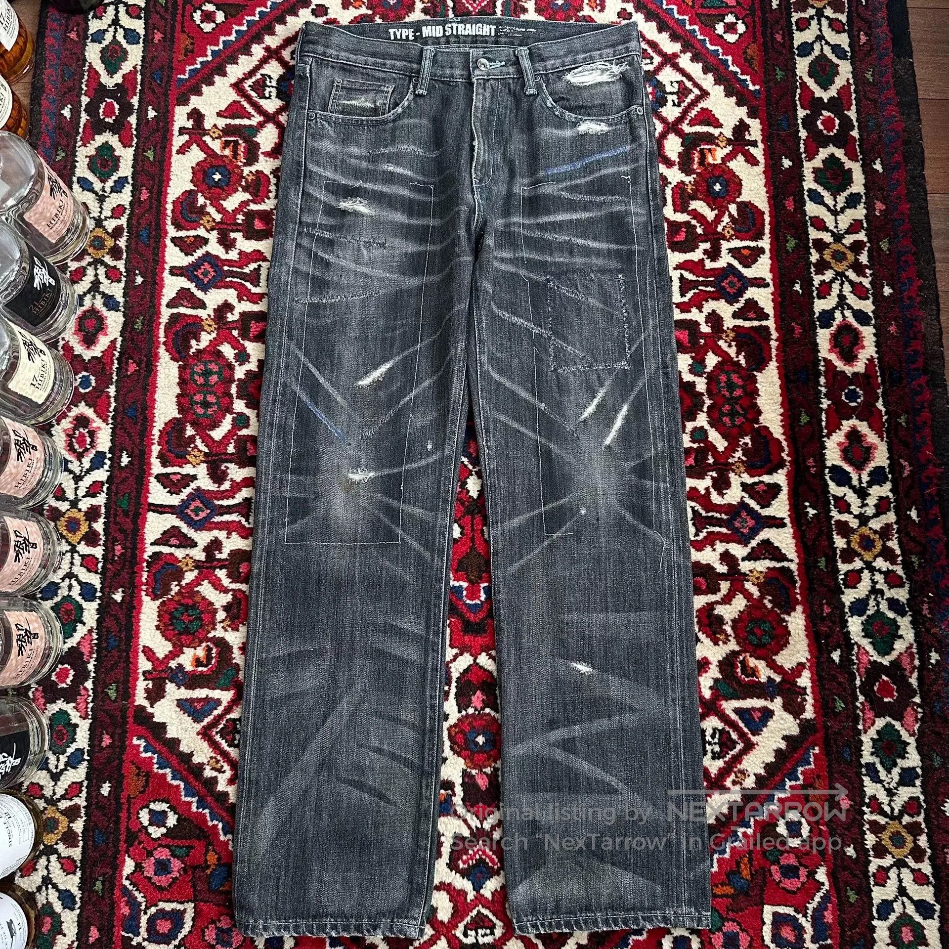Neighborhood neighborhood nbhd faded denim pants mid size. Size US 30 / EU 46 - 1 Thumbnail