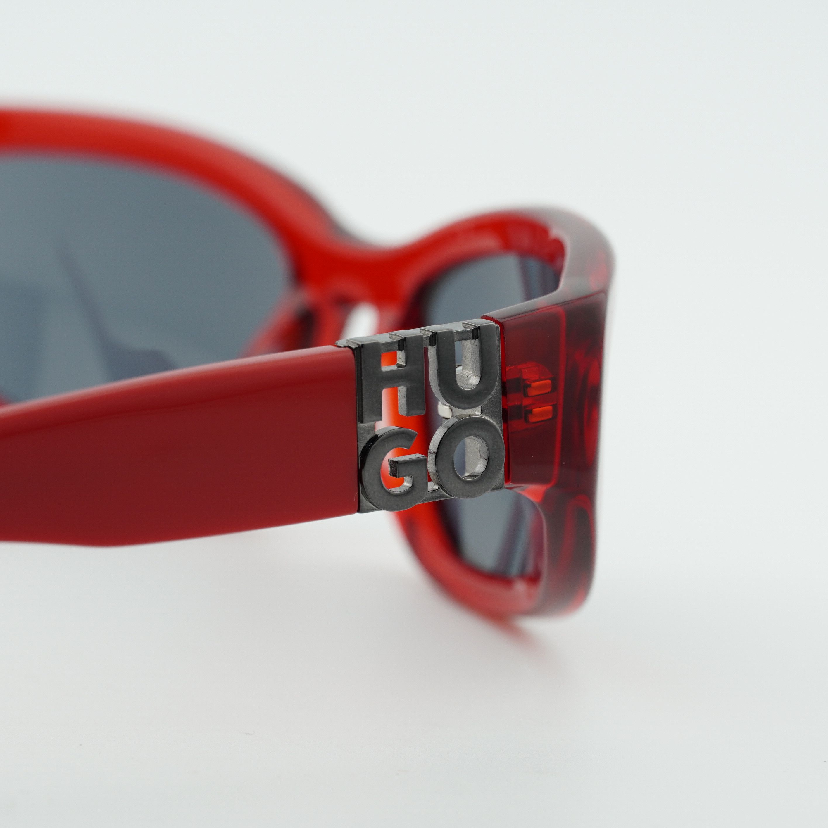 Hugo HUGO HG 1255/S 0C9A IR Sunglasses Red Oval Frame Size ONE SIZE - 8 Thumbnail