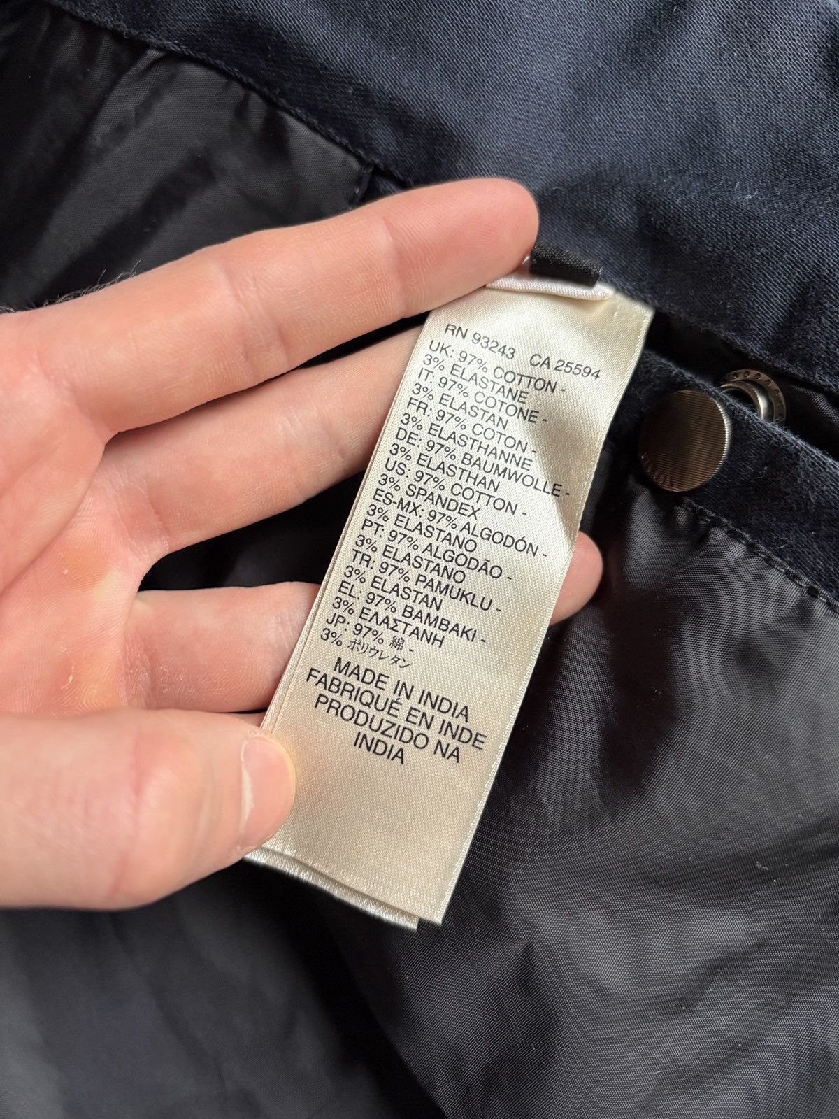 Diesel Diesel Moto Zip Avant Garde Men's Blue Bomber Jacket Size S Size US S / EU 44-46 / 1 - 11 Thumbnail