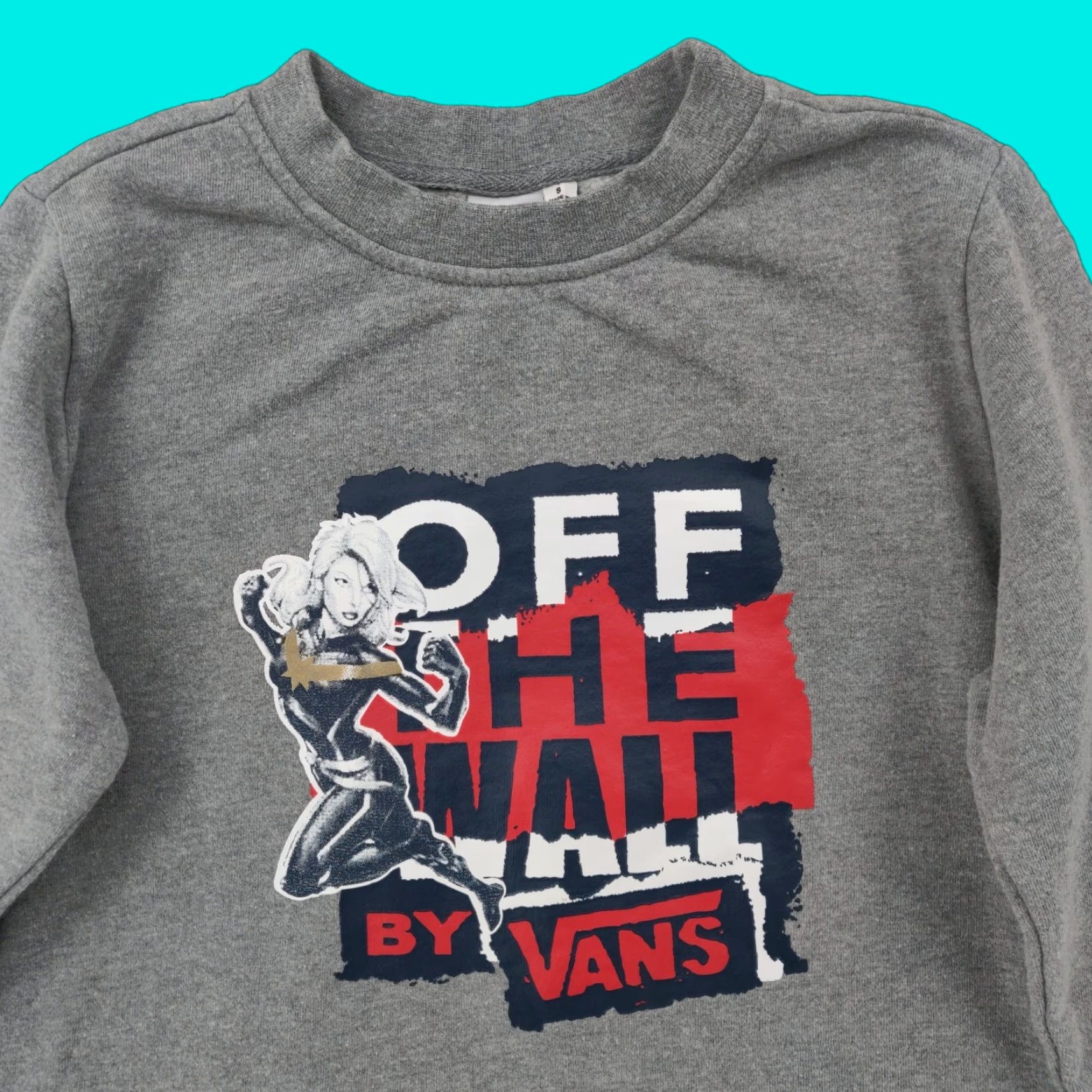 Vans Vans Marvel Sweatshirt Womens Small S Grey Sweater Off The Wall Skate Comics Size S / US 4 / IT 40 - 1 Thumbnail