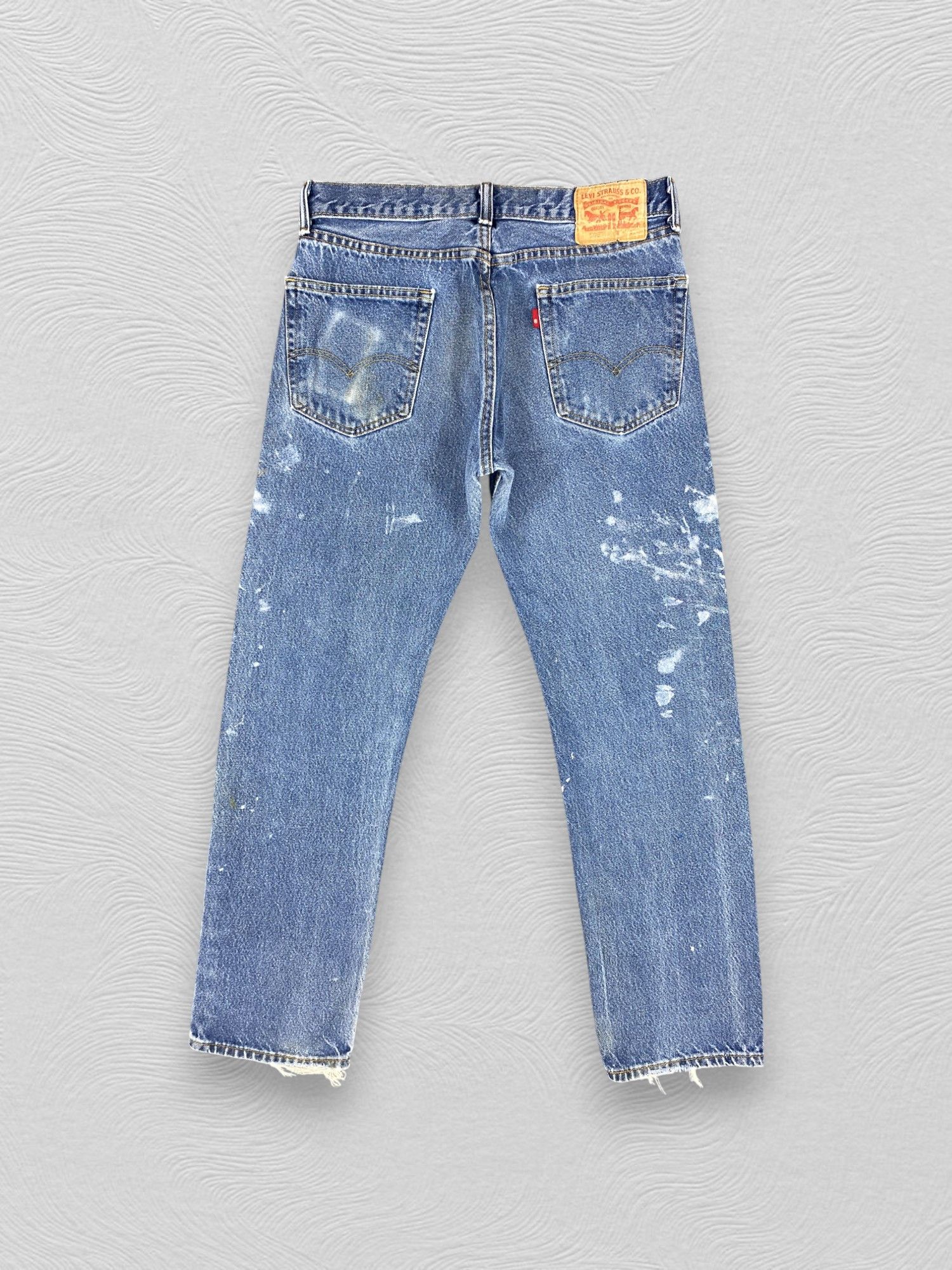 Levi's Painted Dirty Blue Vintage Levi's 505 32x30 Denim -JN1849 Size US 32 / EU 48 - 2 Thumbnail