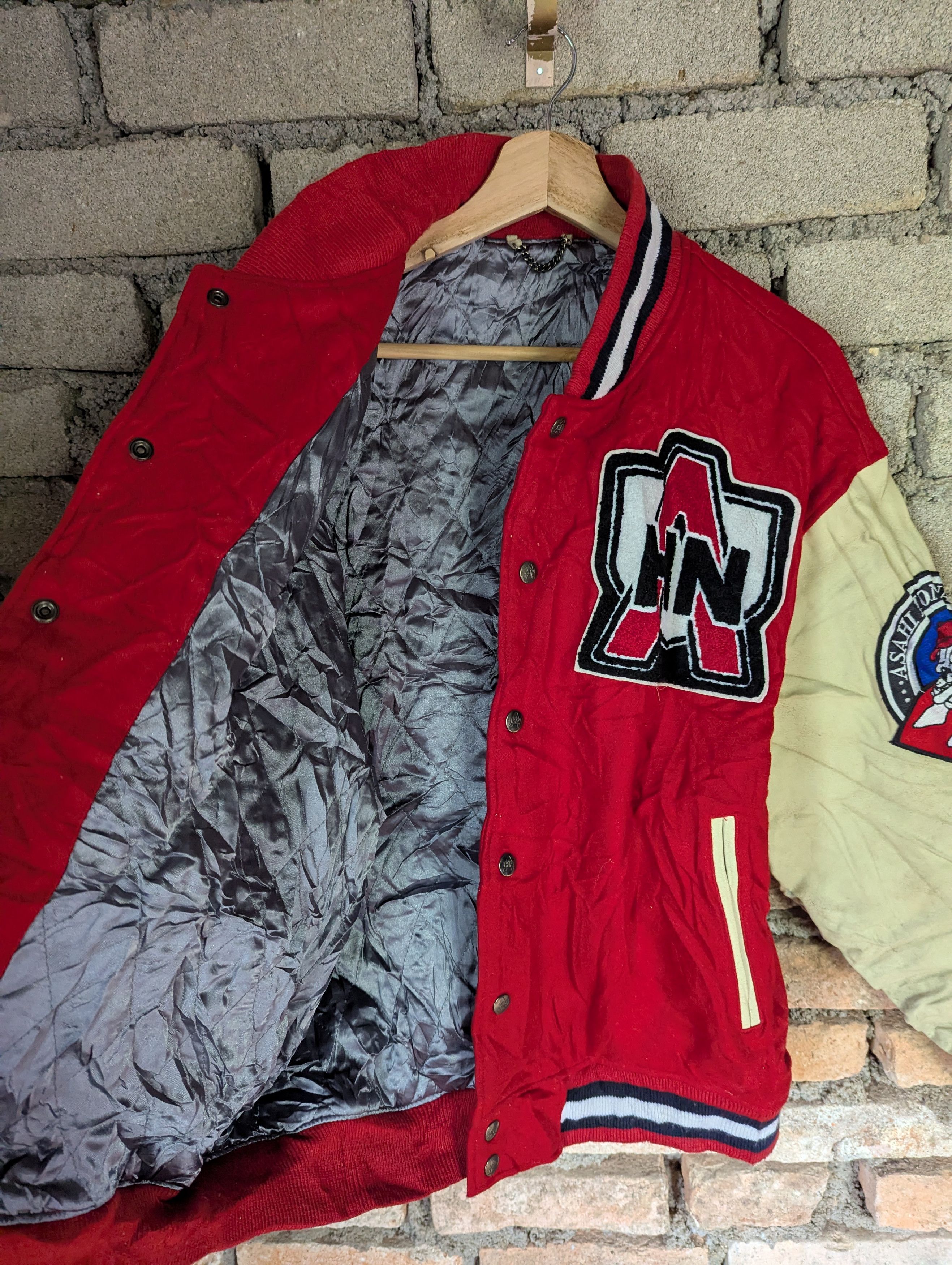 Japanese Brand × Vintage HN BOMBER JACKET POLYESTER SLEEVE Size US M / EU 48-50 / 2 - 13 Thumbnail