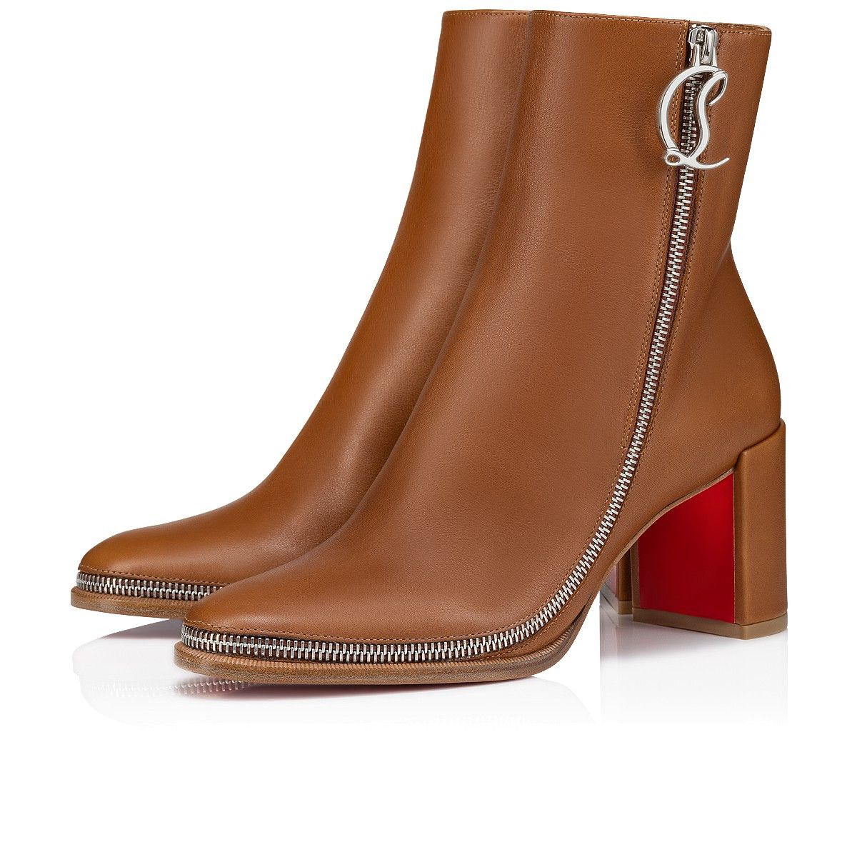 o1s1wg110225 Cl Zip Ankle Boot in Brown