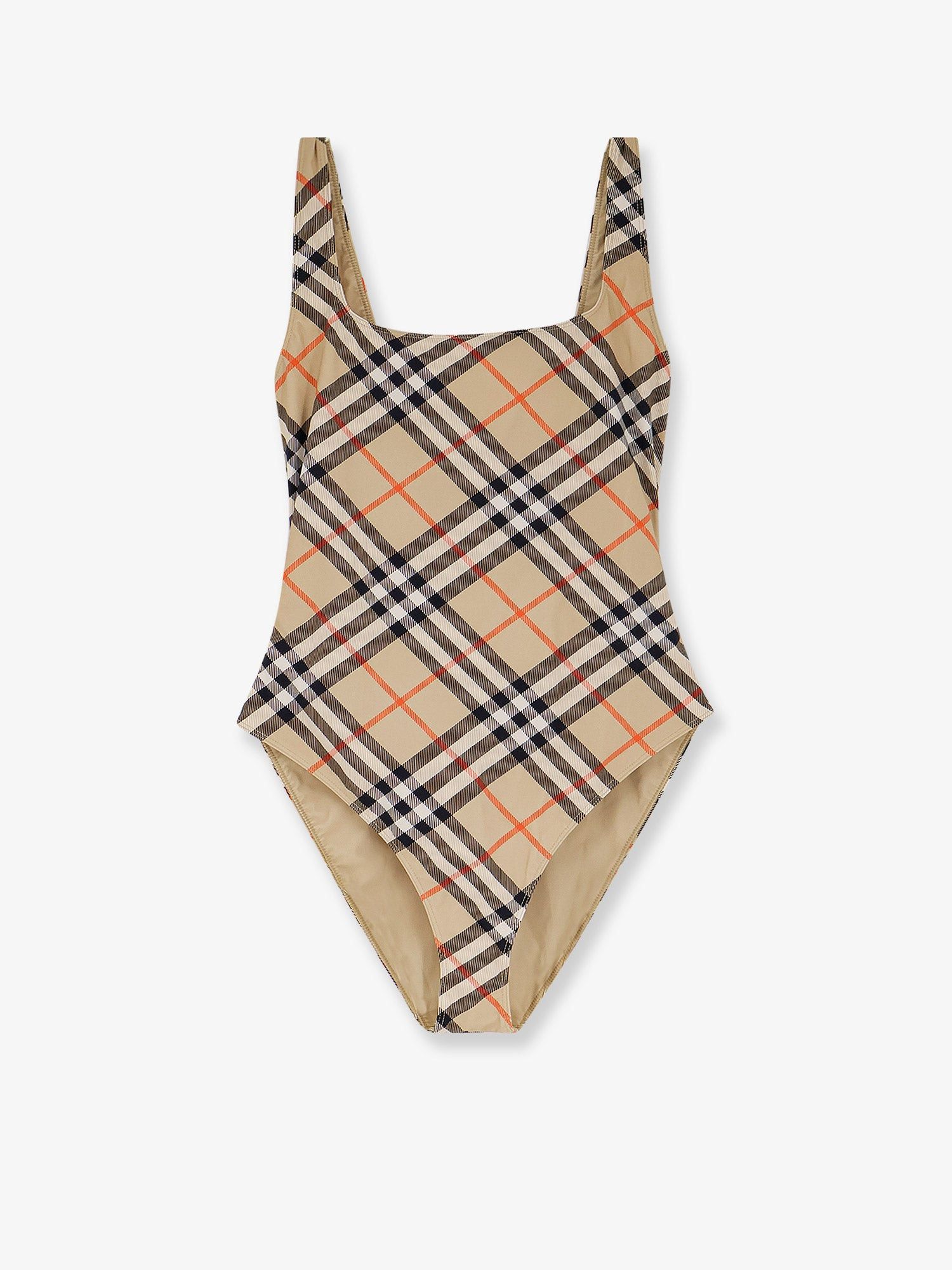 Burberry Nylon One-Piece Swimsuit With Check Print Size XS / US 0-2 / IT 36-38 - 1 Thumbnail