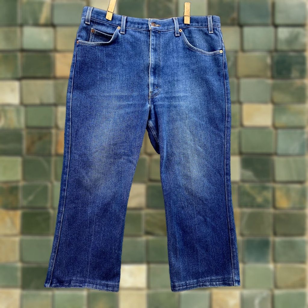 Levi's VINTAGE Levi's Jeans 517 Mens Denim 36x23 Bootcut Cropped Inseam 90s City Western Casual 5-Pocket Levi's 500 Series Jeans Size US 36 / EU 52 - 1 Thumbnail