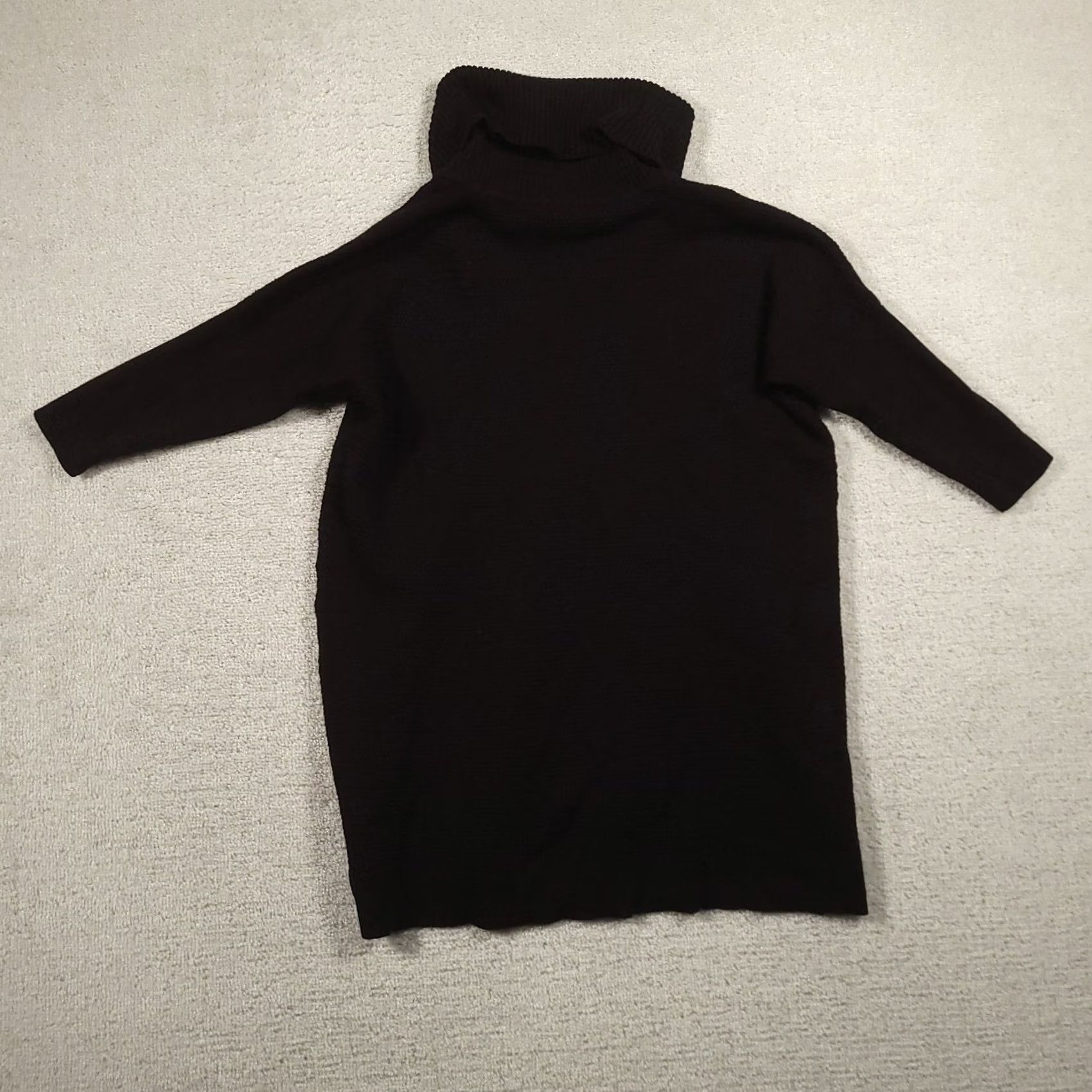 White House Black Market VINTAGE? White House Black Market Size S Sweater WHBM Snap Side Turtleneck Wool Ladies Pullover Black 90s City Classic Size S / US 4 / IT 40 - 7 Thumbnail