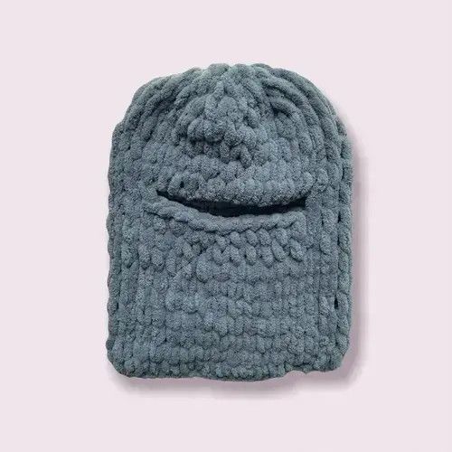 Japanese Brand Handmade Plush Knitted Balaclava Ski Mask Bunny Rabbit Style Size ONE SIZE - 2 Thumbnail
