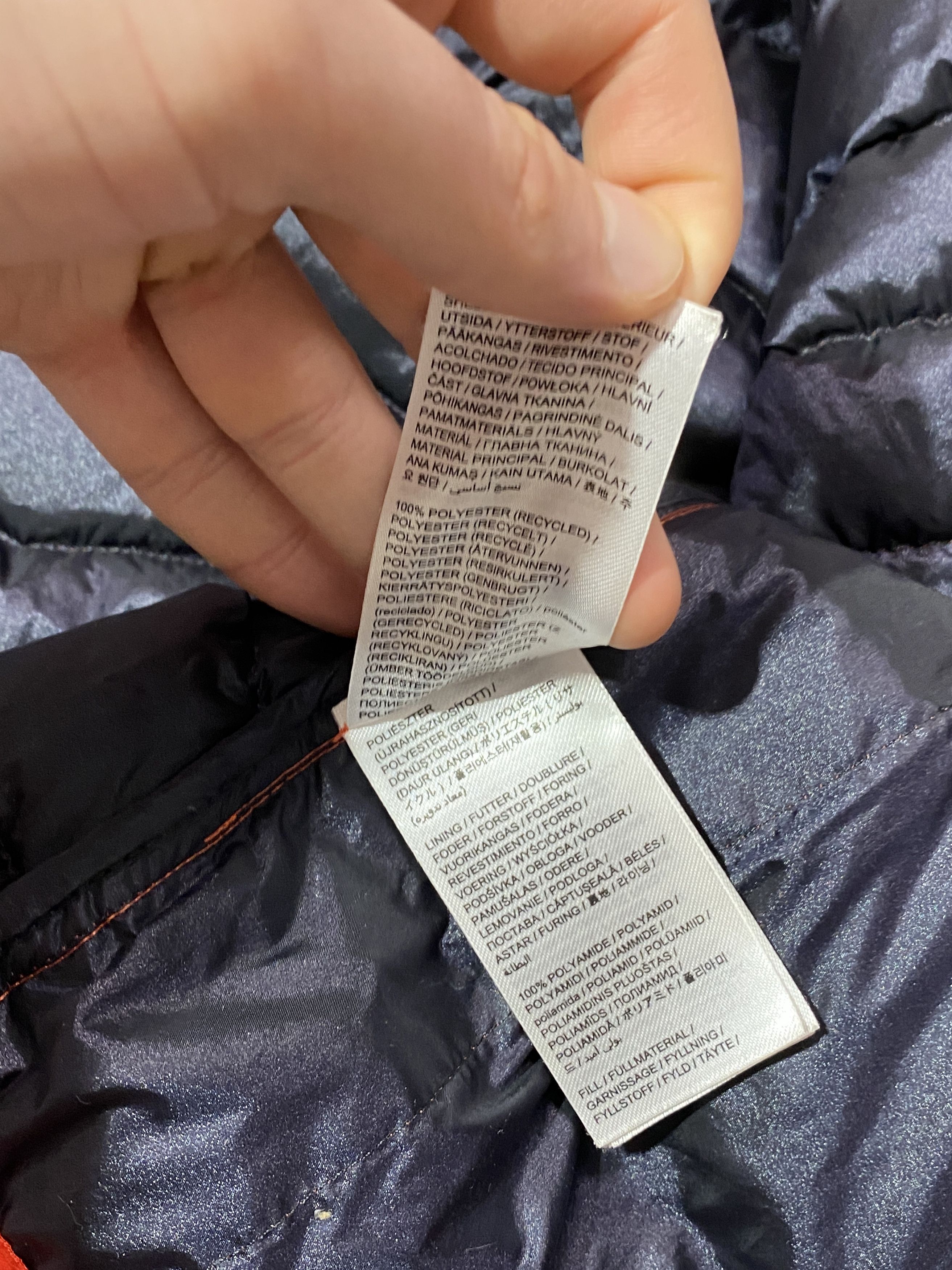 J.Lindeberg J.Lindeberg Orange Down Jacket Size US M / EU 48-50 / 2 - 9 Thumbnail