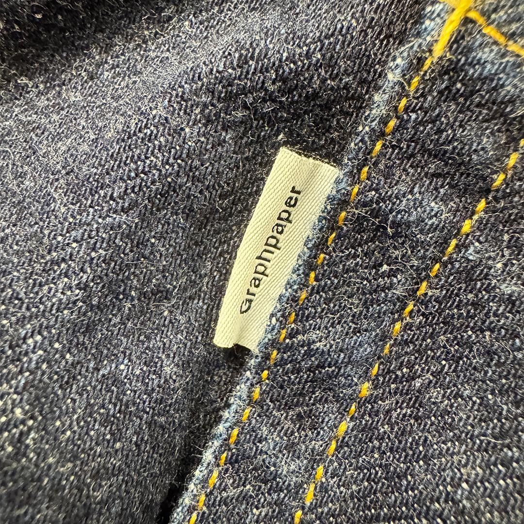 Graphpaper Graphpaper High-Waisted Denim Pants Indigo Blue (S) Size 26" / US 2 / IT 38 - 4 Thumbnail