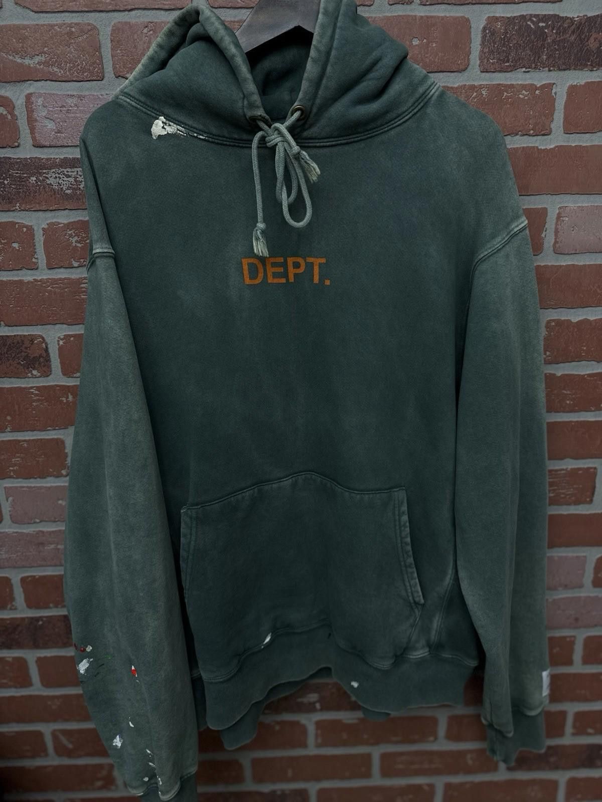 Gallery Dept. Gallery Dept Paint Splatter Sweatshirt Hoodie Size XXL Green Size US XXL / EU 58 / 5 - 4 Thumbnail