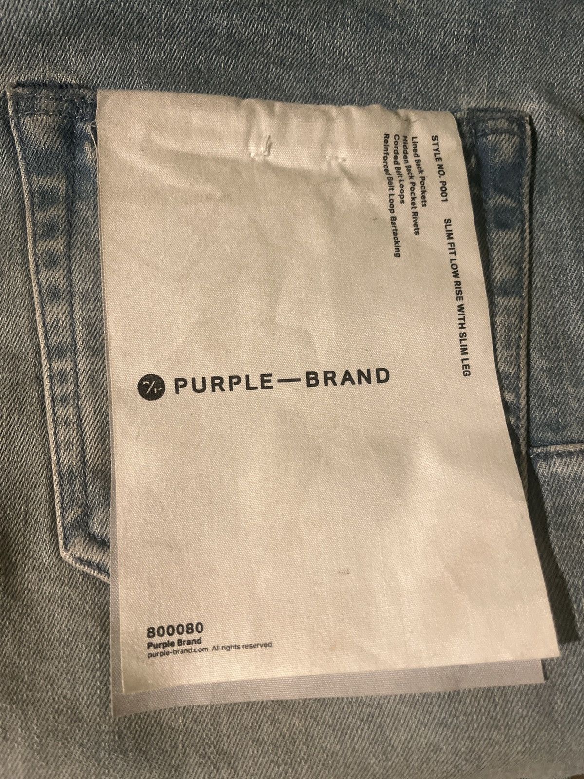 Purple Brand PURPLE BRAND (LIGHT INDIGO PLAIN VINTAGE JEAN) Size US 30 / EU 46 - 14 Thumbnail