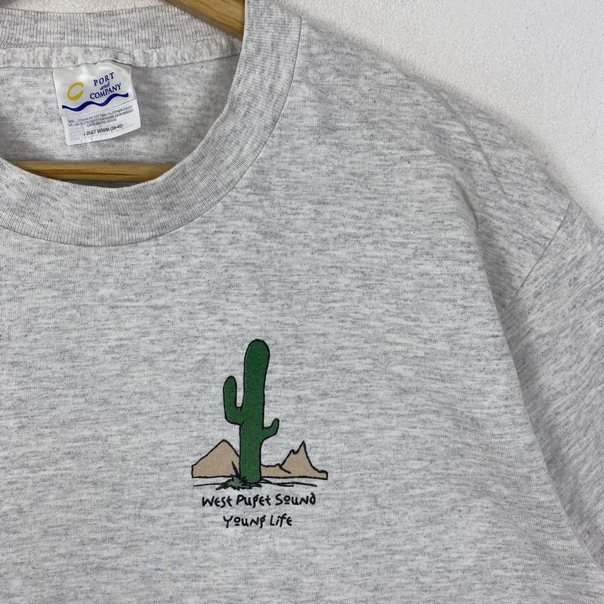 Vintage Vintage 1999 Young Life Western Cowboy Tee Grey Size M Size US M / EU 48-50 / 2 - 4 Thumbnail