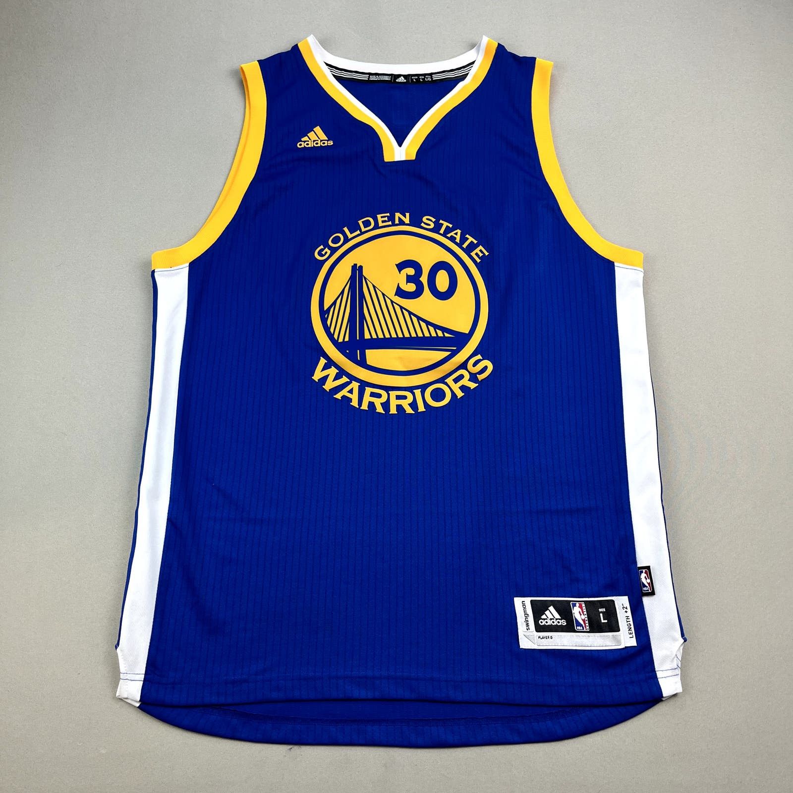 image of Golden State Warriors Stephen Curry Jersey Blue Adidas Nba, Men's (Size Large)