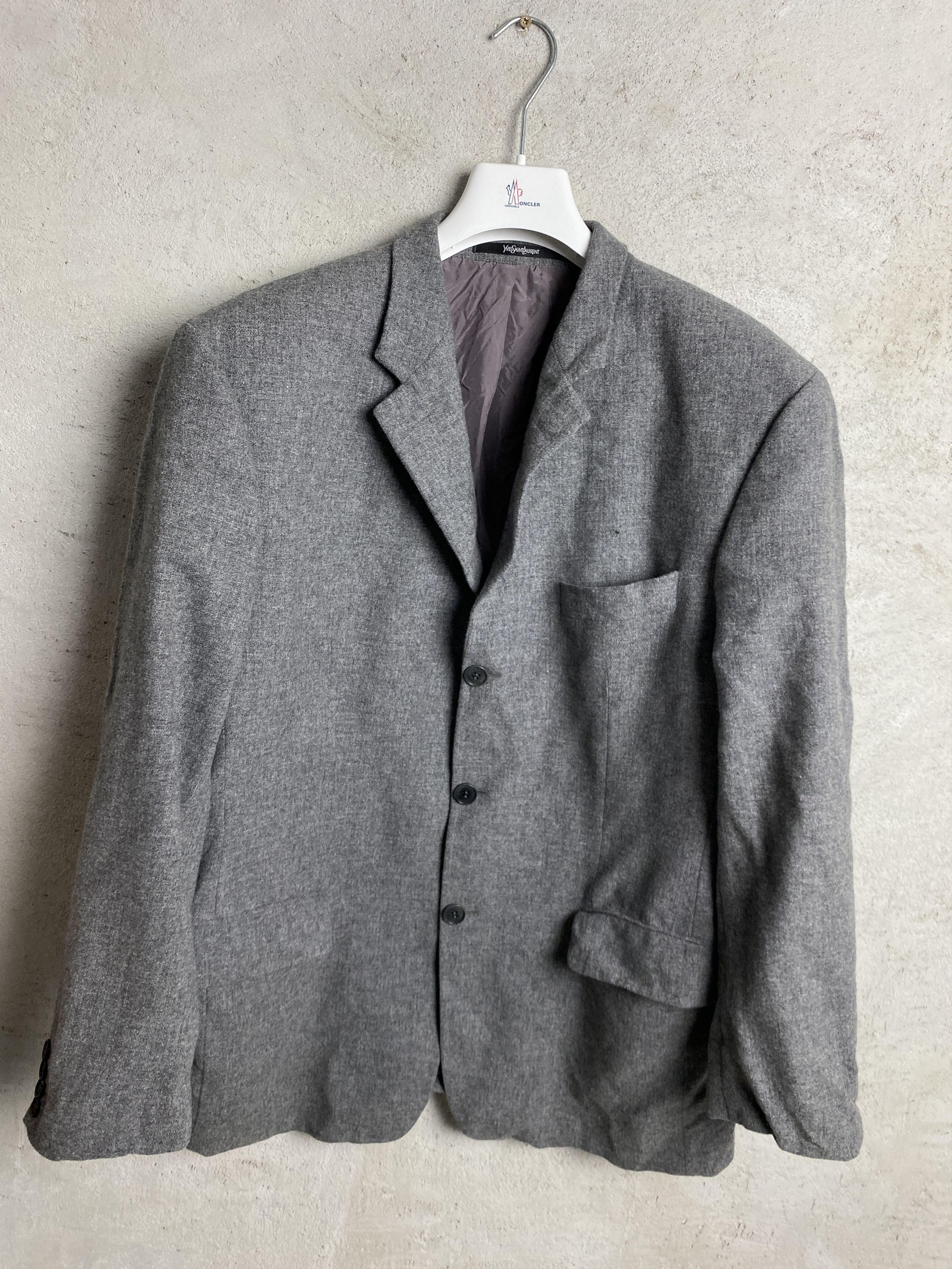 Yves Saint Laurent YSL Yves Saint Laurent vintage wool blazer Size 54R - 1 Thumbnail