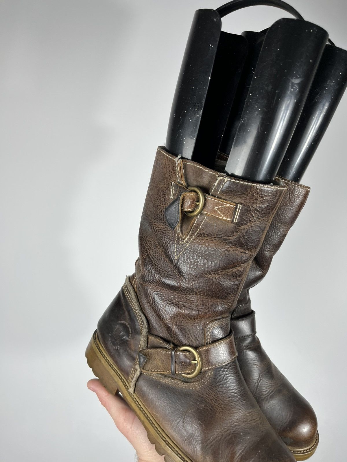Other Avant Garde Distressed Leather Biker Boots EU 41 Brown Size US 8 / EU 41 - 12 Thumbnail